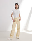 EP YAYING Cotton Printed Slim-Fit Short-Sleeve T-Shirt