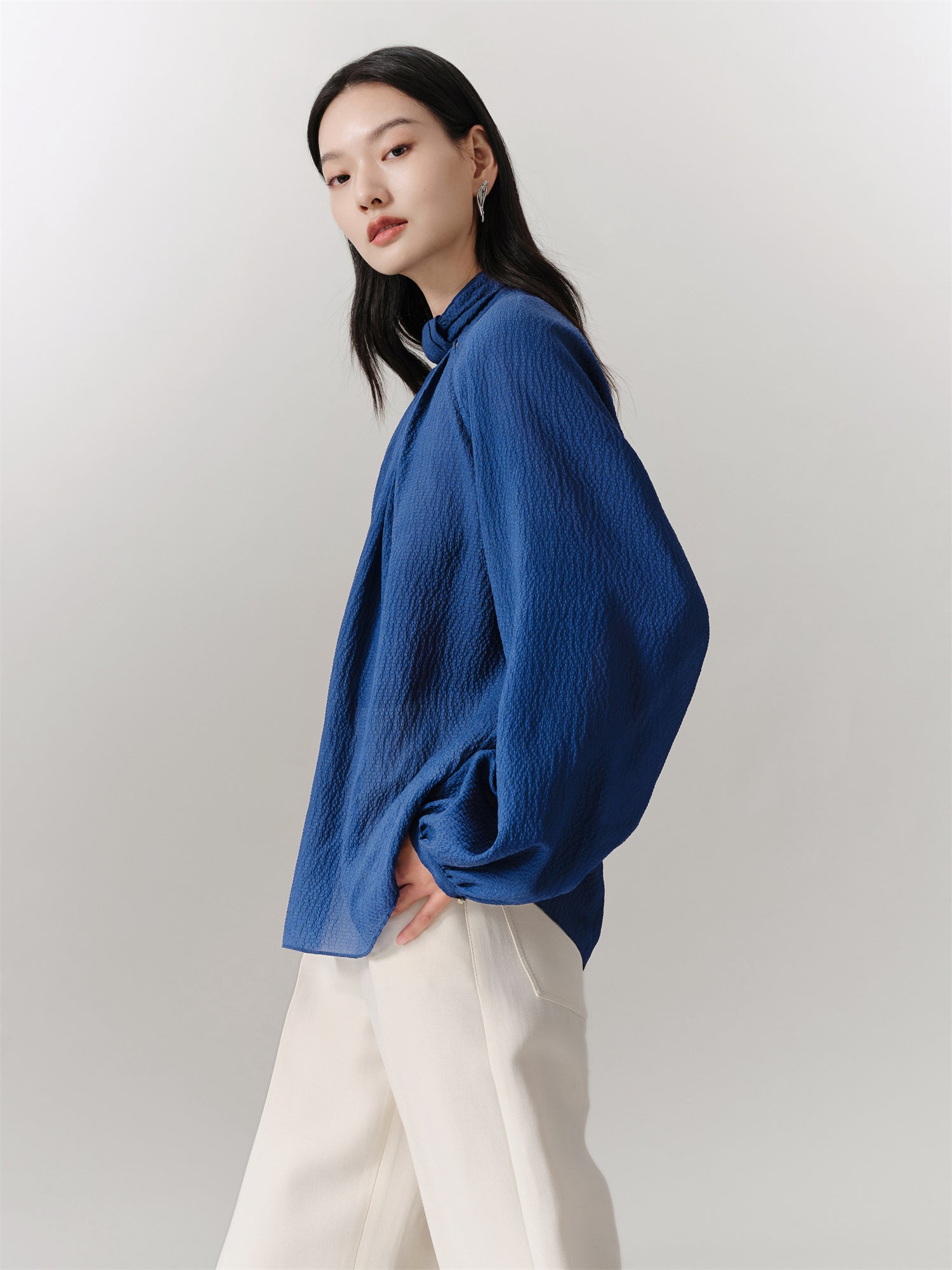 EP YAYING Silk Long-Sleeve Shirt EGKPS2338AZ