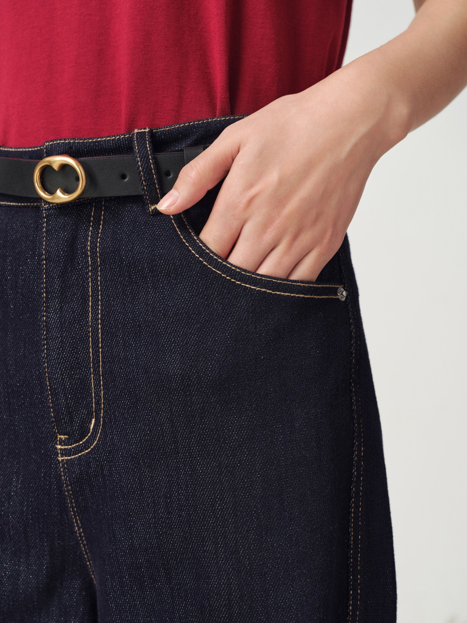 EP YAYING High-Waisted Slim Jeans EGKPDJ636AZ