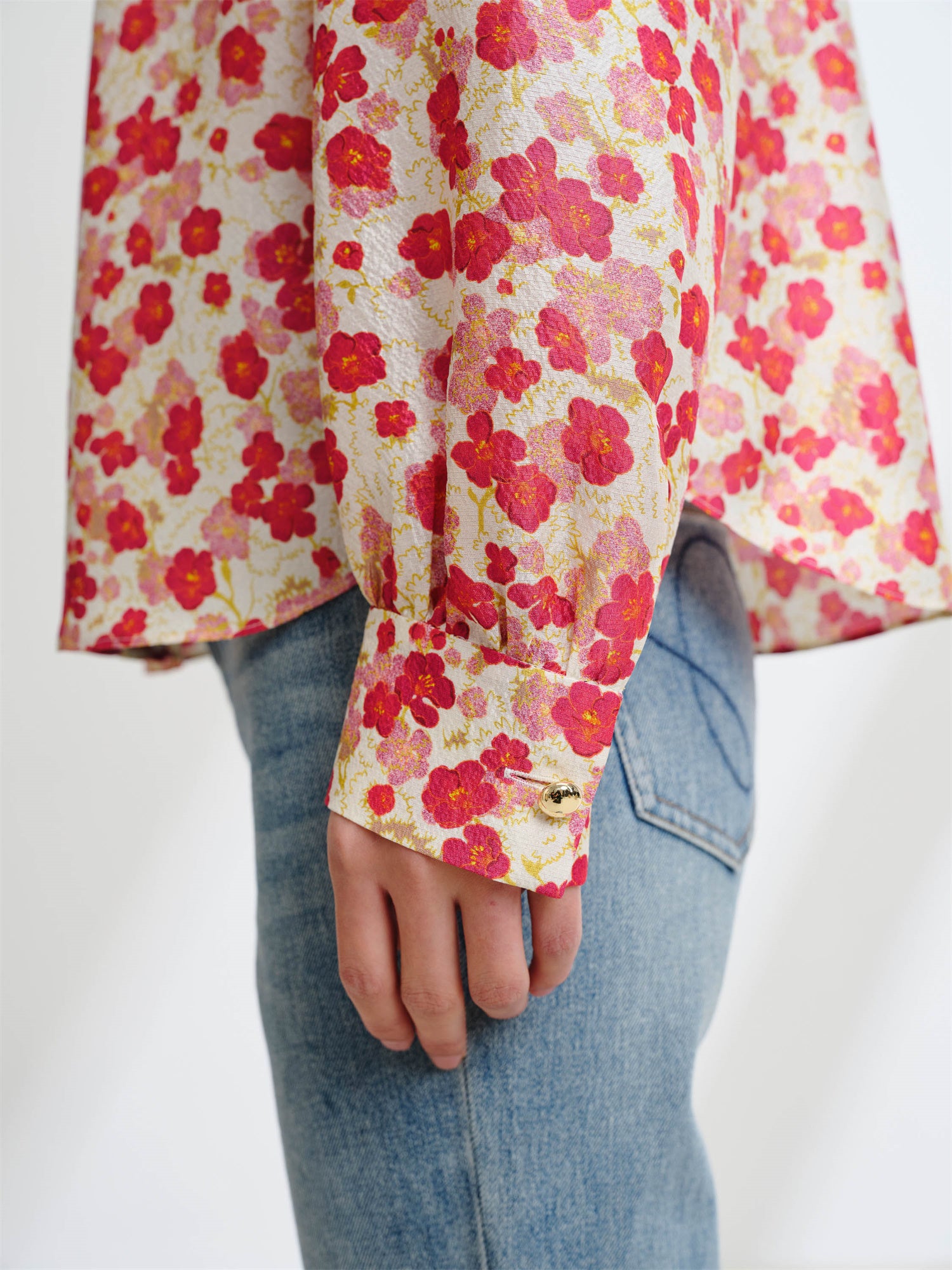 EP YAYING Silk Printed Shirt EGKPS2207AR