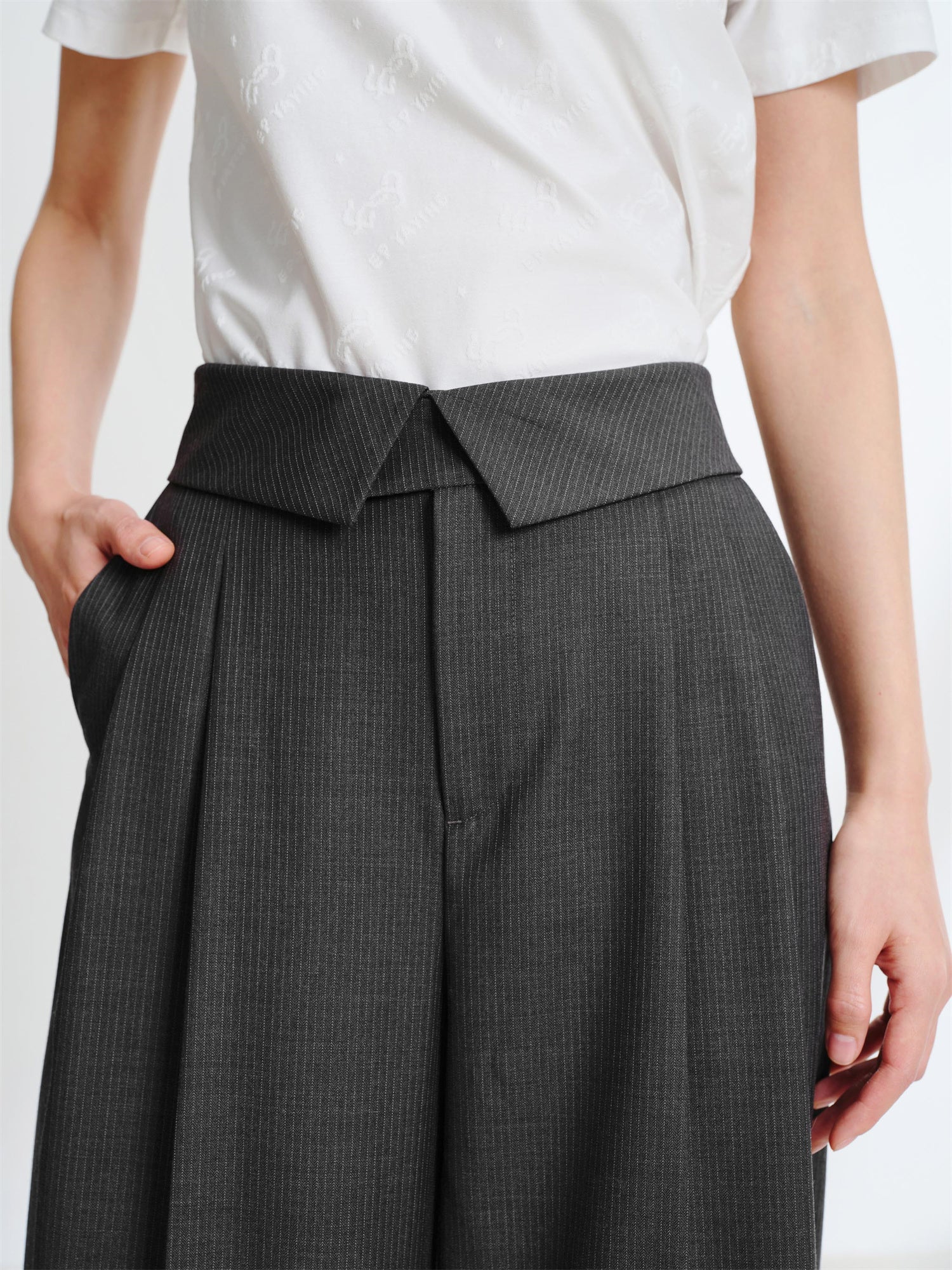 EP YAYING Silk and Wool Suit Pants EGKPS6416AC