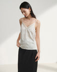 EP YAYING Silk V-neck camisole