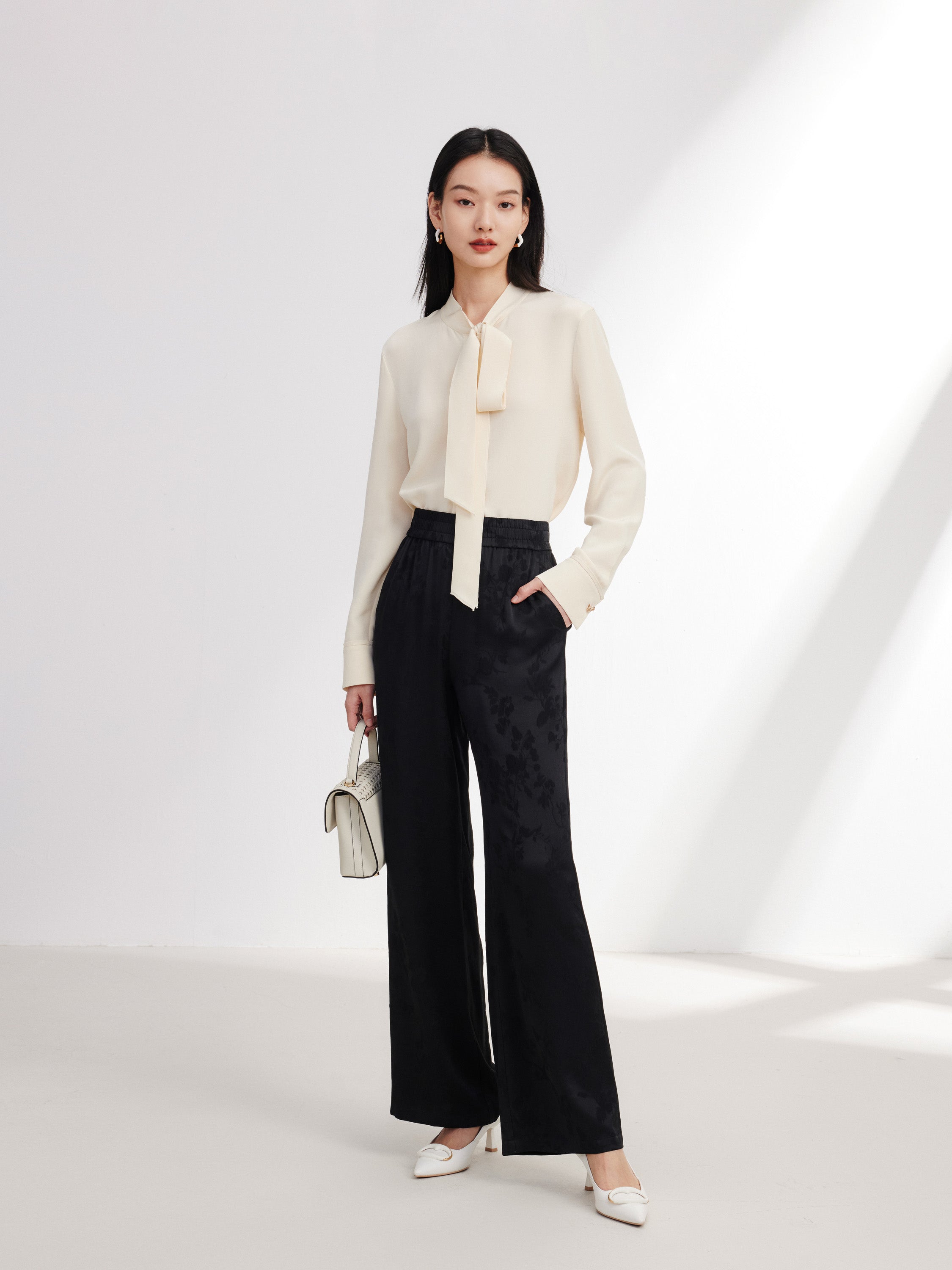 EP YAYING Black Straight Leg Pant