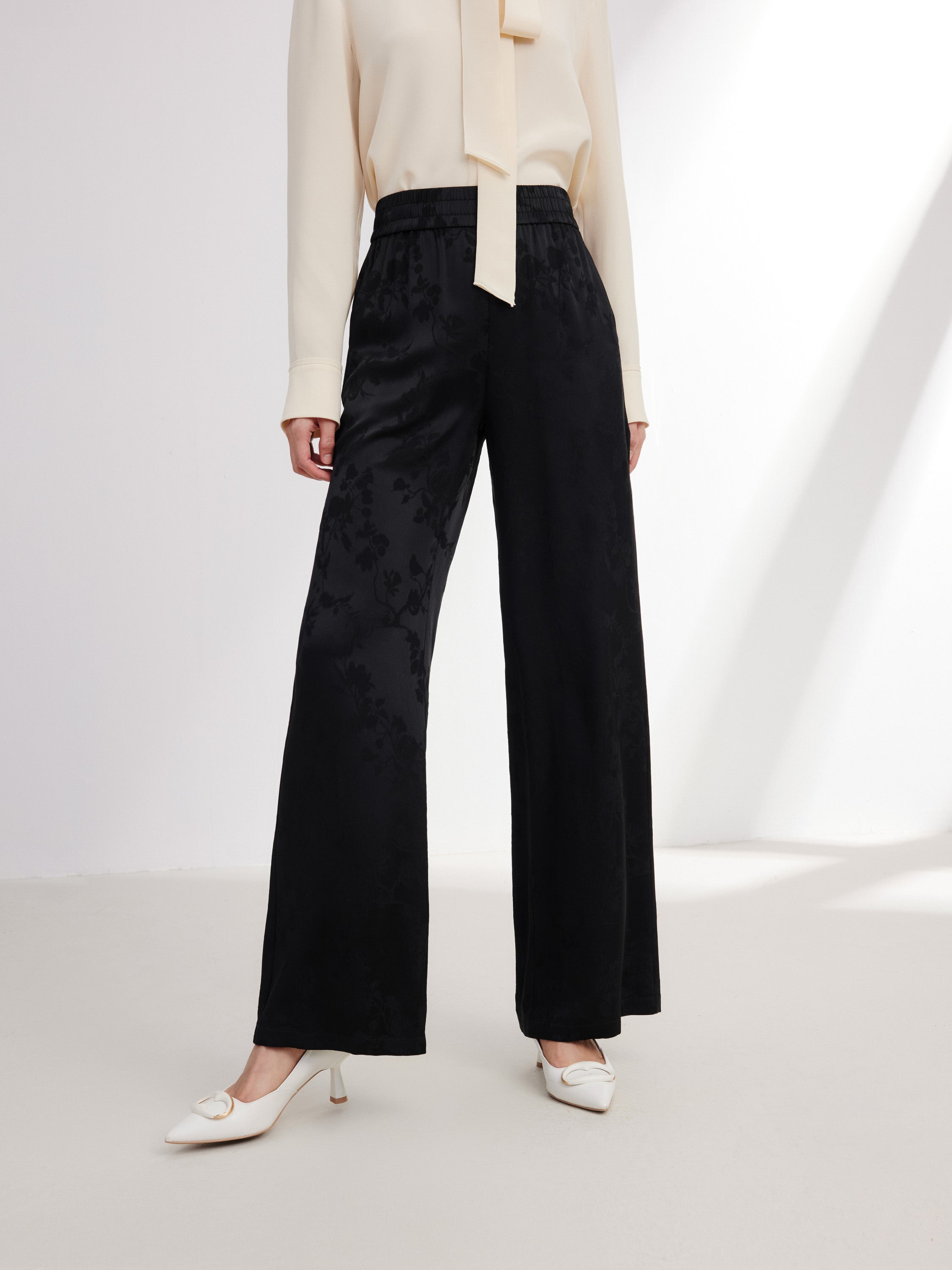EP YAYING Black Straight Leg Pant