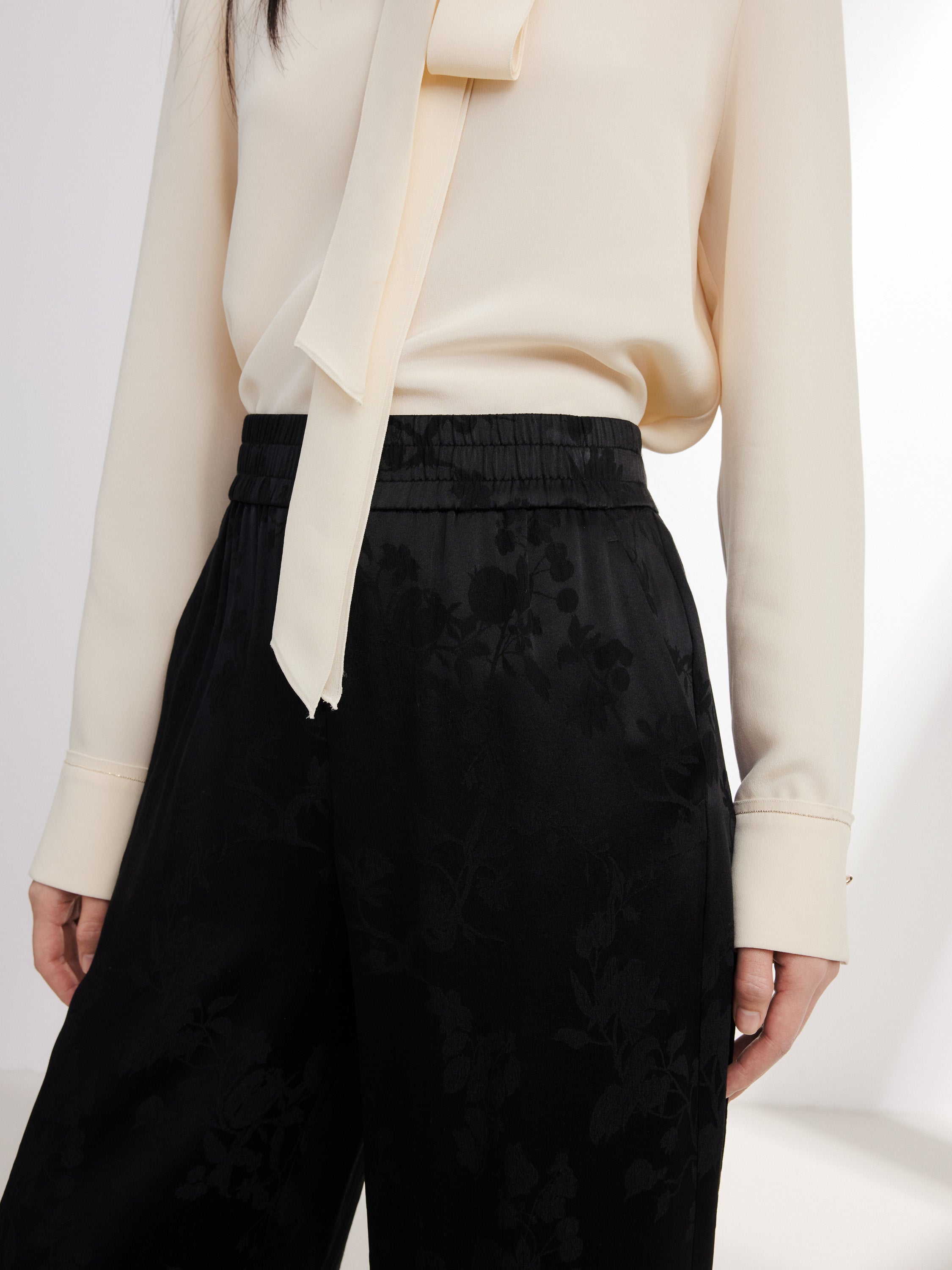 EP YAYING Black Straight Leg Pant