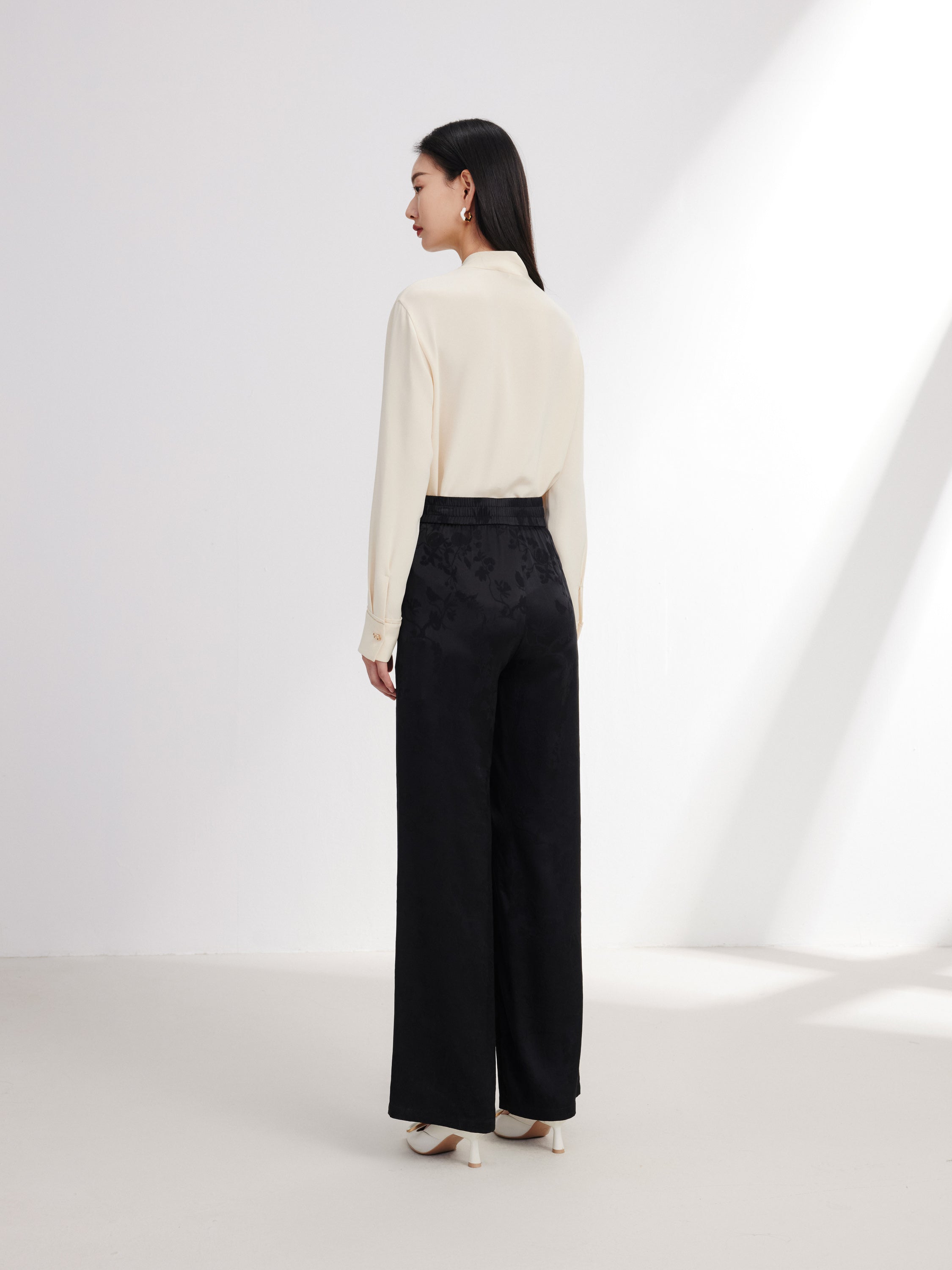 EP YAYING Black Straight Leg Pant