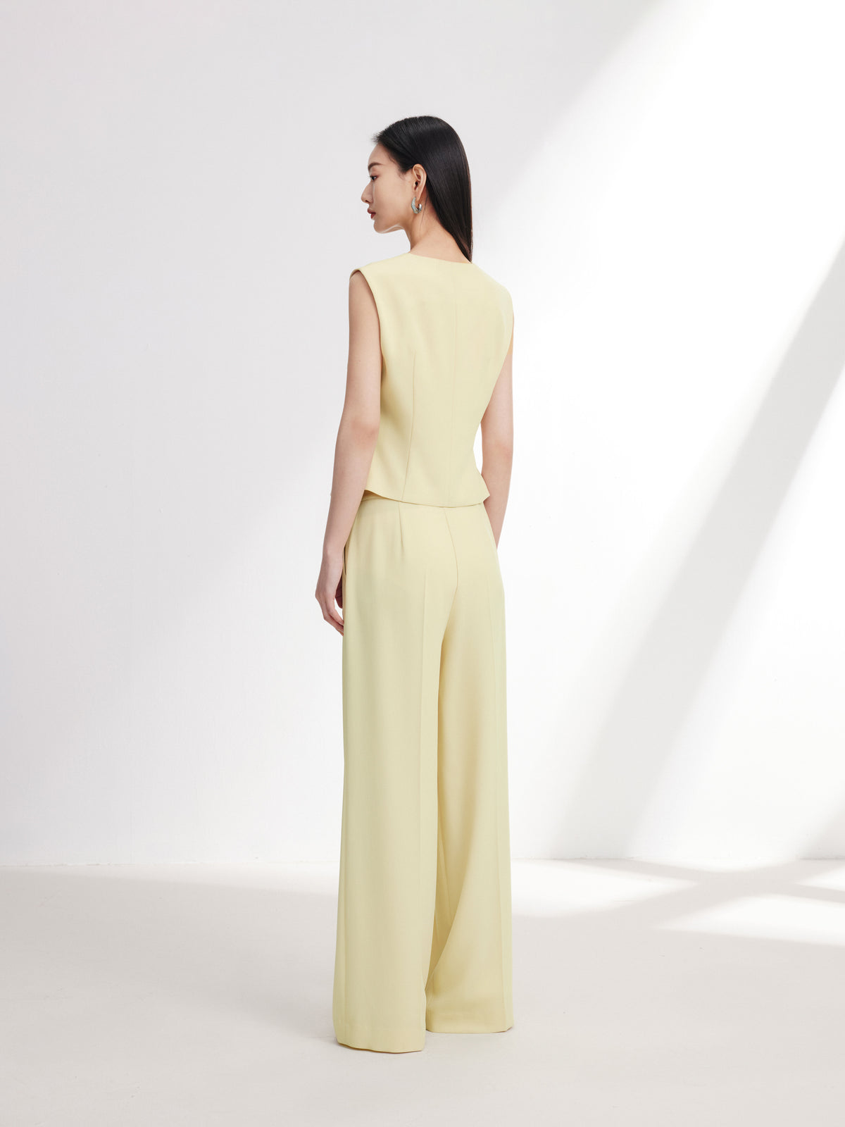 EP YAYING Acetate Commuter Waist-Defining Vest