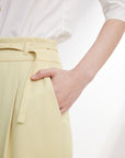 EP YAYING Acetate Commuter Relaxed-Fit Wide-Leg Pants