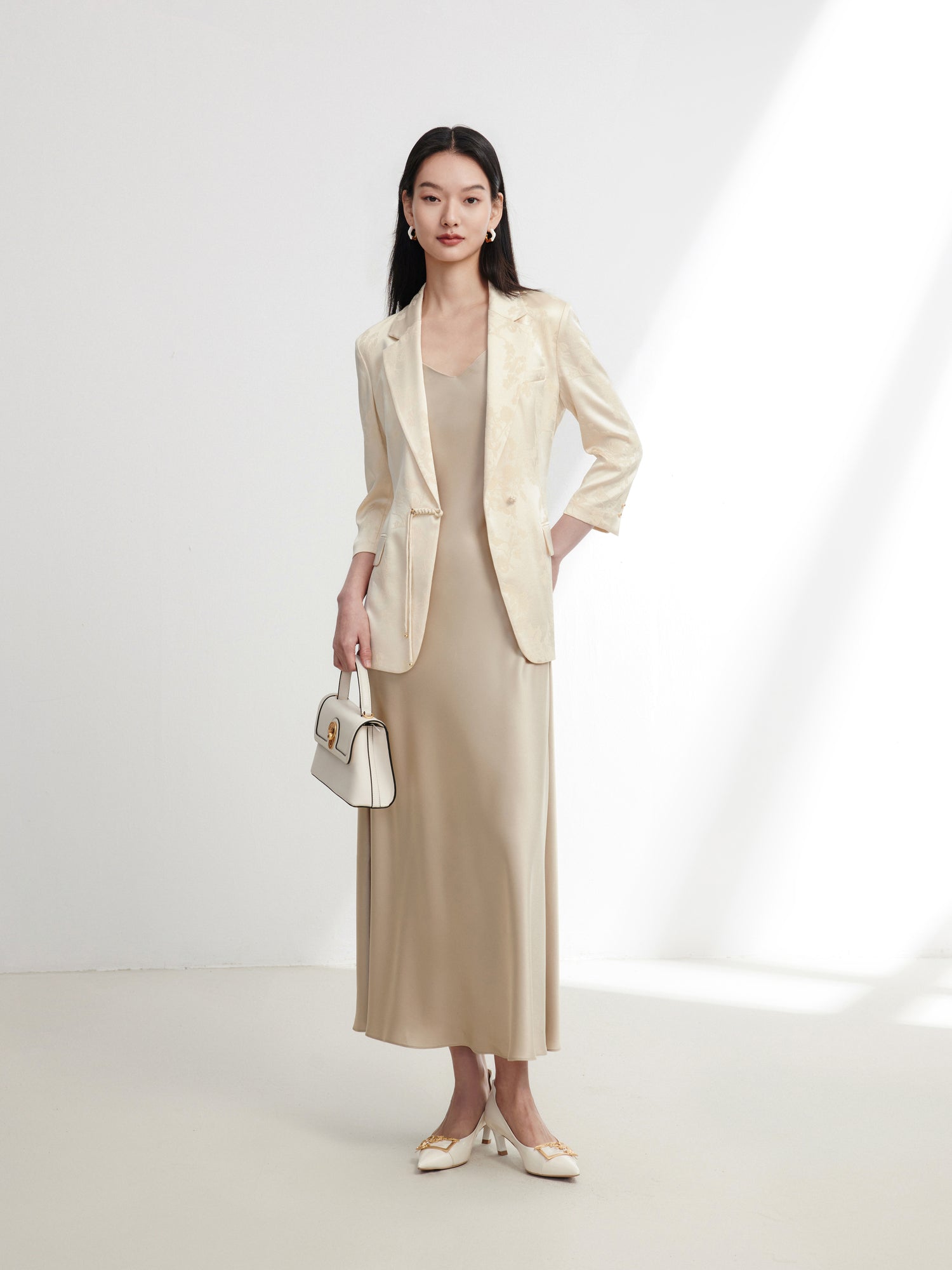 EP YAYING Acetic Acid Suspenders Dress