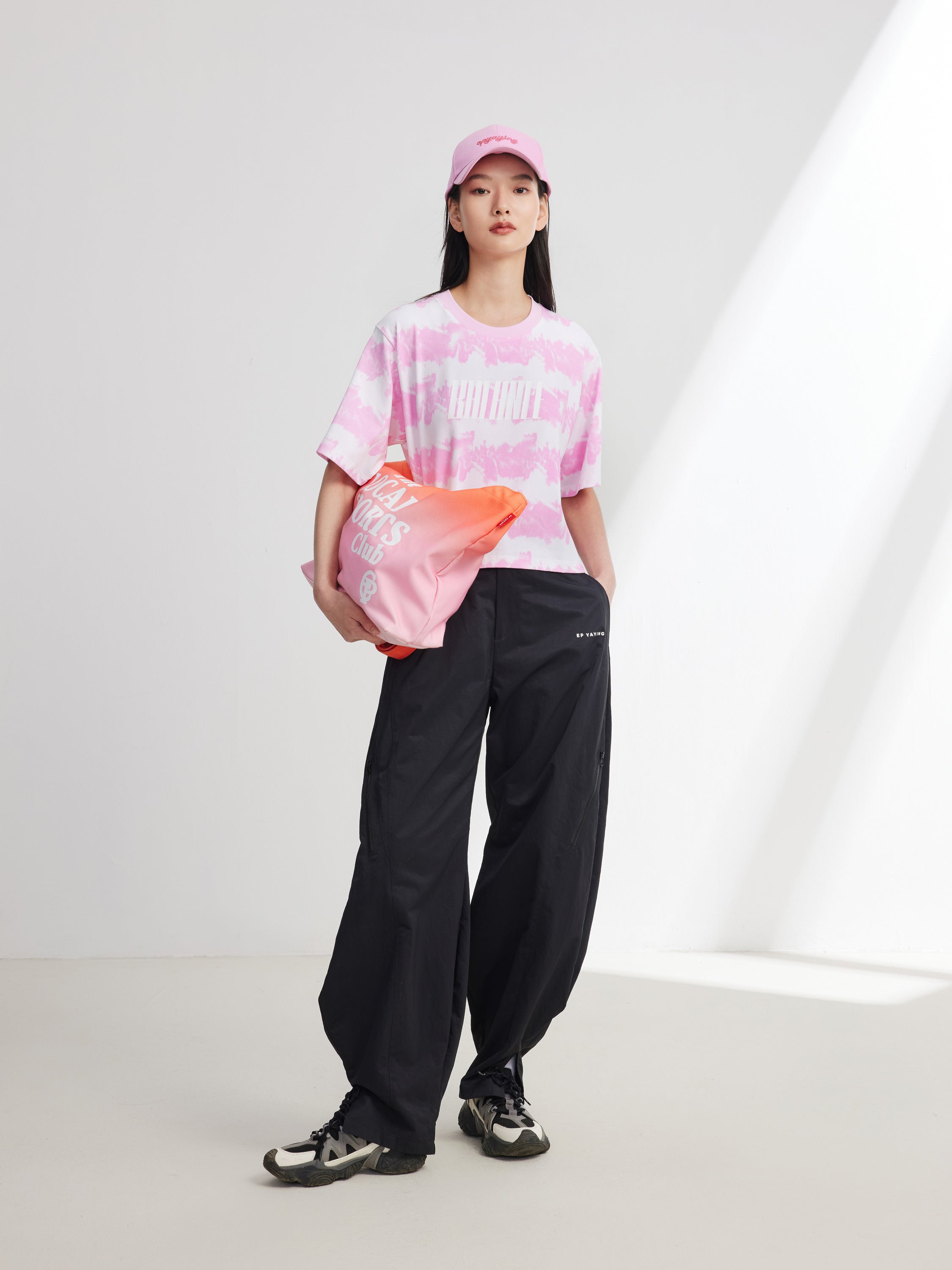 EP YAYING Pink Tie-Dye T-Shirt