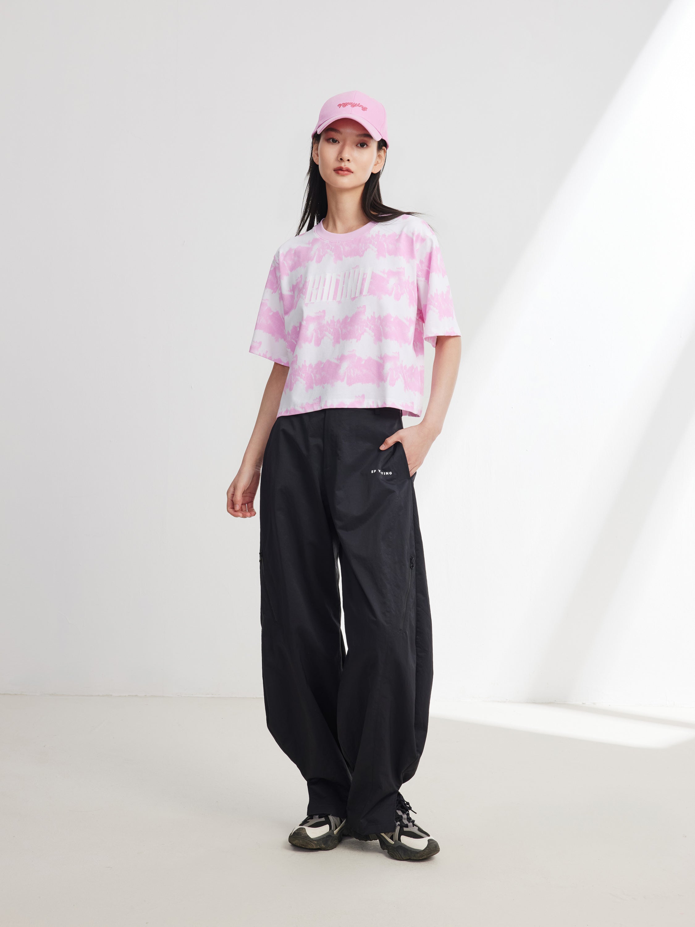 EP YAYING Pink Tie-Dye T-Shirt