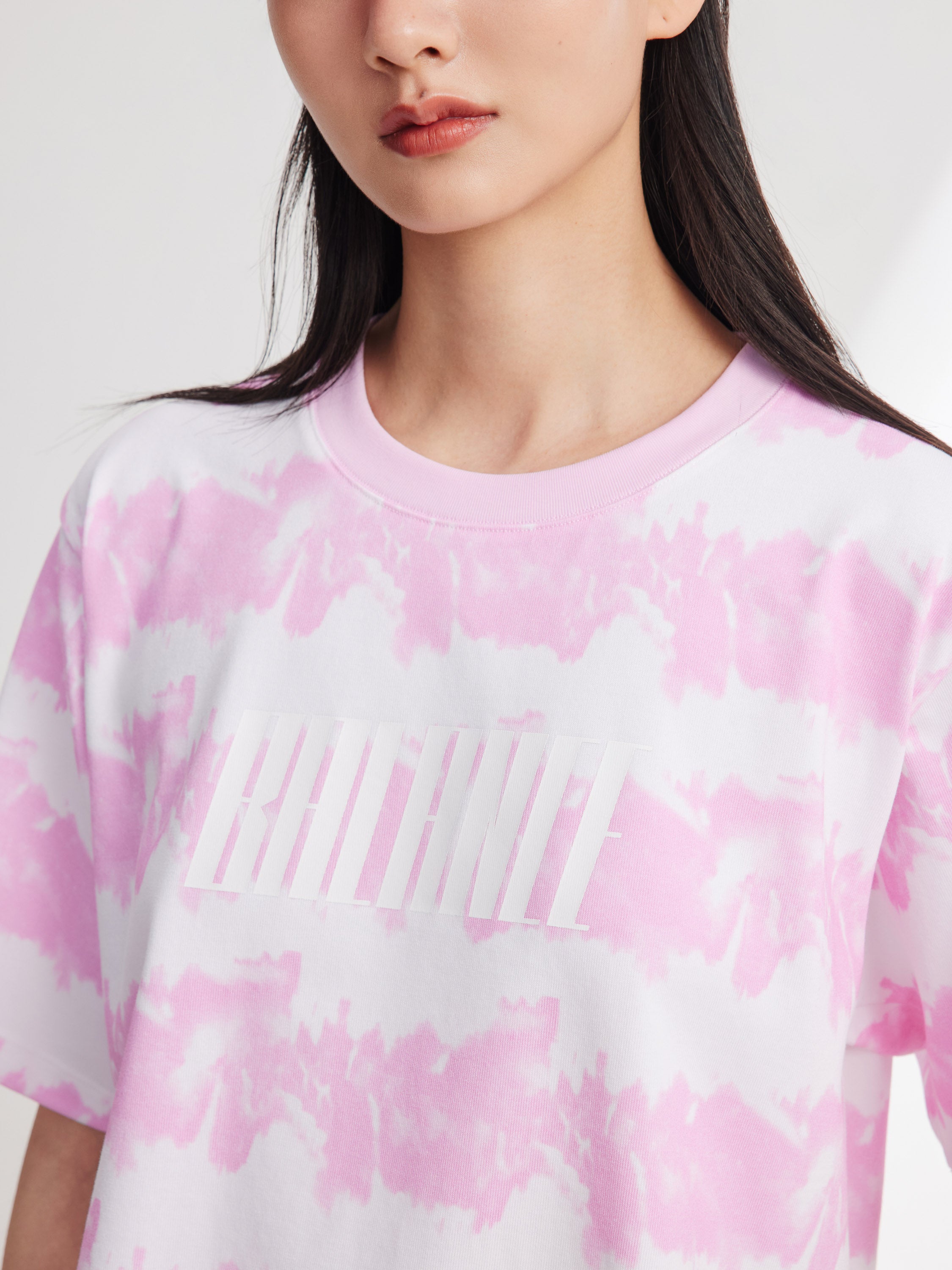 EP YAYING Pink Tie-Dye T-Shirt