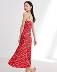 EP YAYING Traditional Chinese Style Floral Suspenders Dress