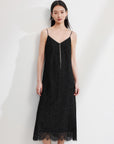 EP YAYING Black Slip Dress