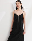 EP YAYING Black Slip Dress