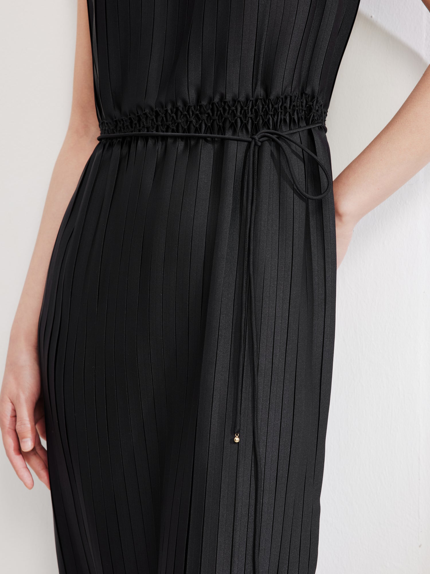 EP YAYING Pleated Sleeveless Dress