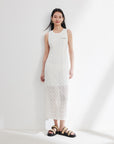 YAYING White Sleeveless Dress