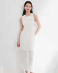 YAYING White Sleeveless Dress