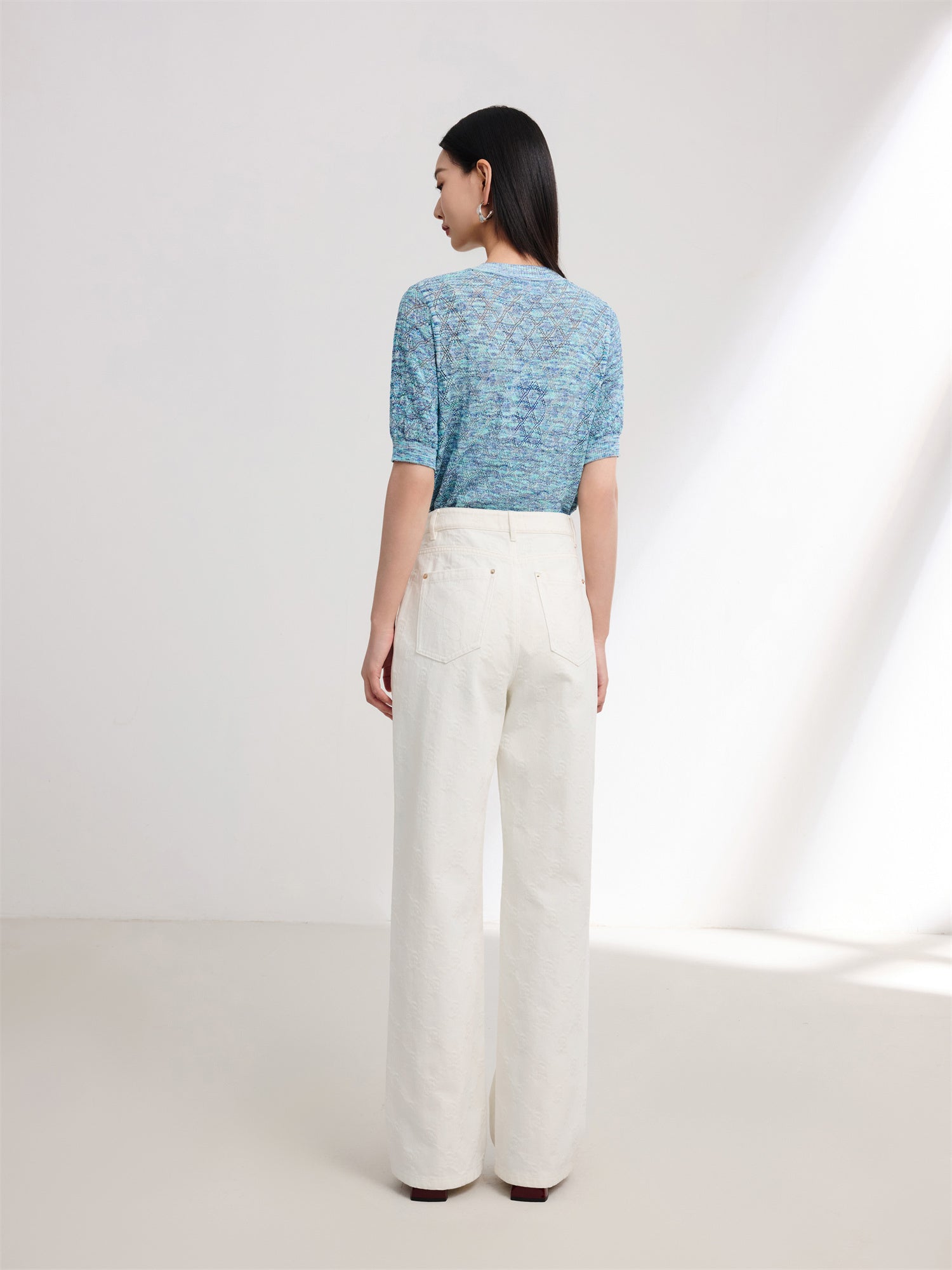 EP YAYING Straight-Leg Slim Jeans