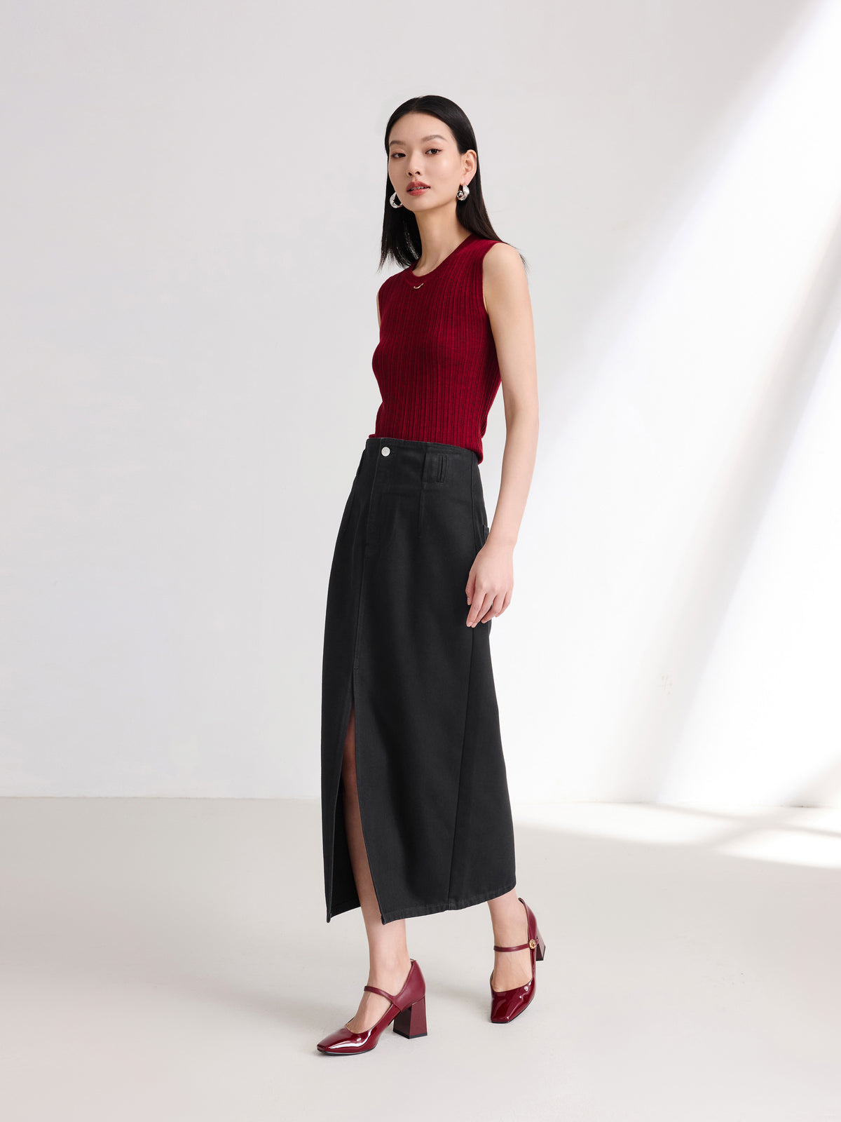 EP YAYING Wool Sleeveless Vest