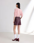 EP YAYING Burgundy Casual Shorts