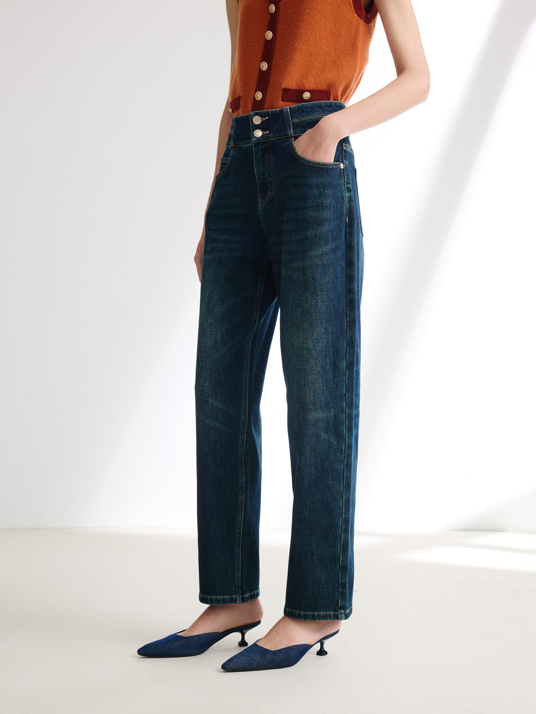 EP YAYING Classic Blue Jeans