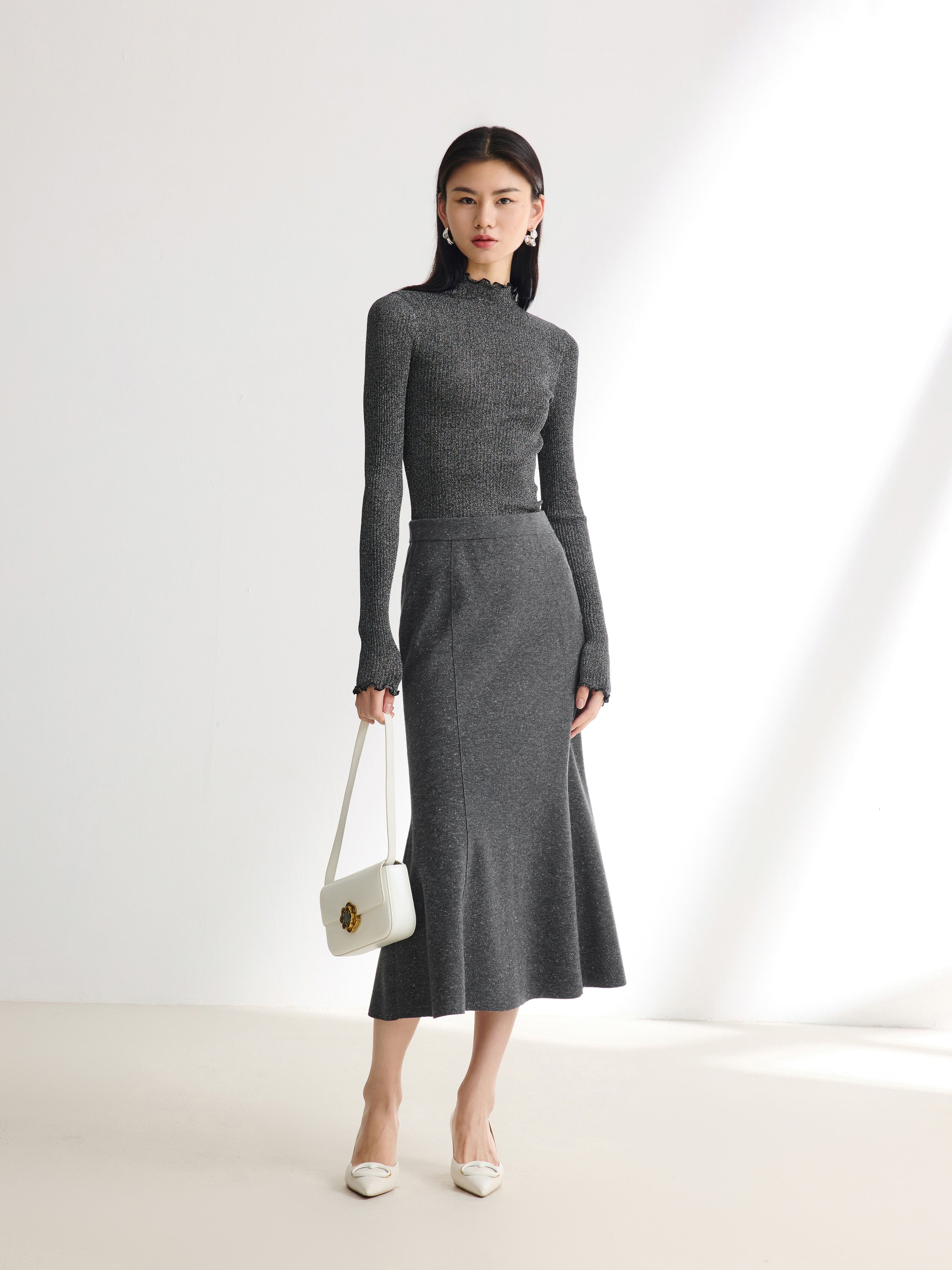 EP YAYING Black Slim Fit Dress
