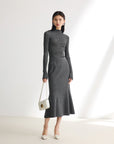 EP YAYING Black Slim Fit Dress