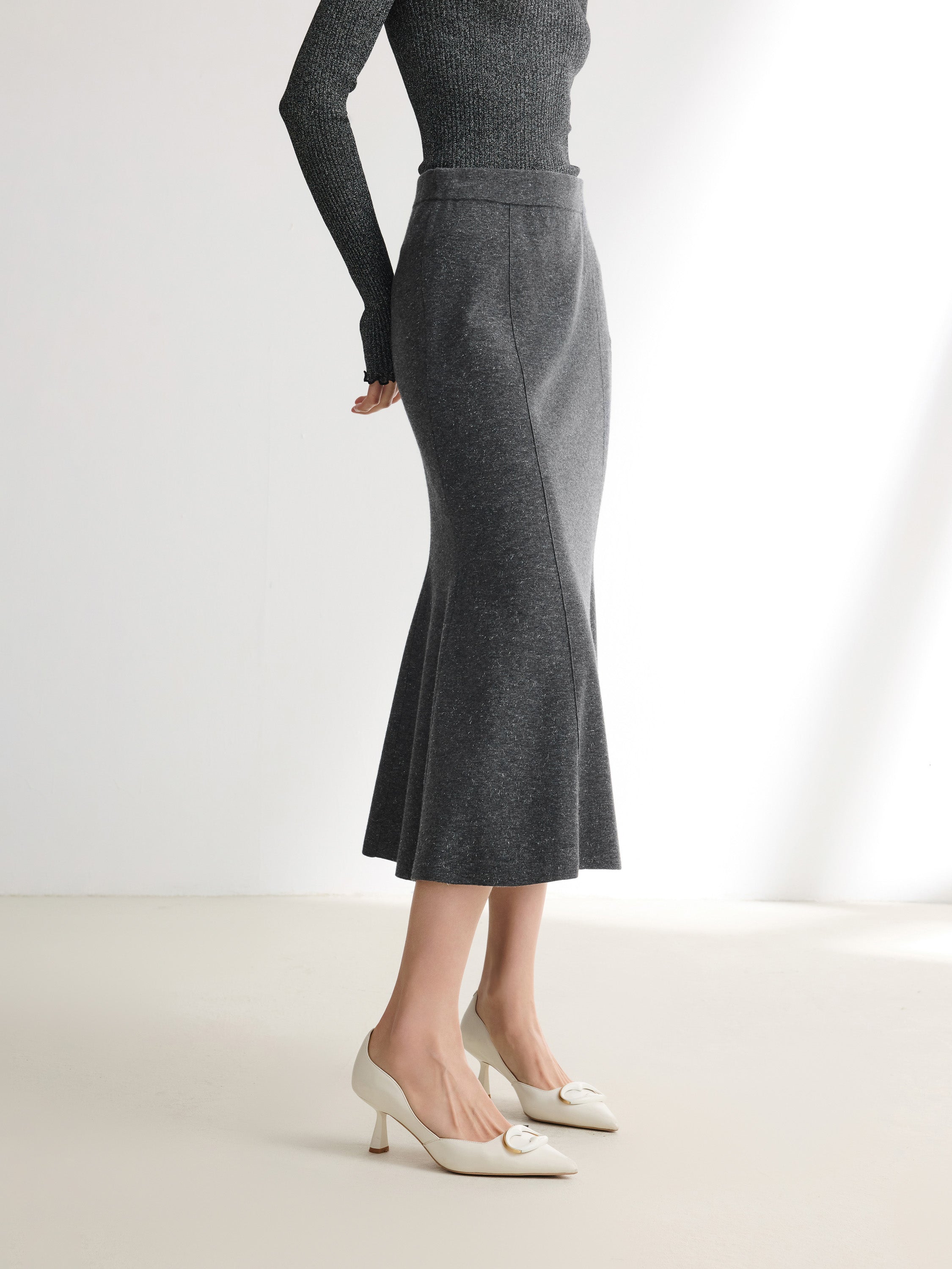 EP YAYING Black Slim Fit Dress