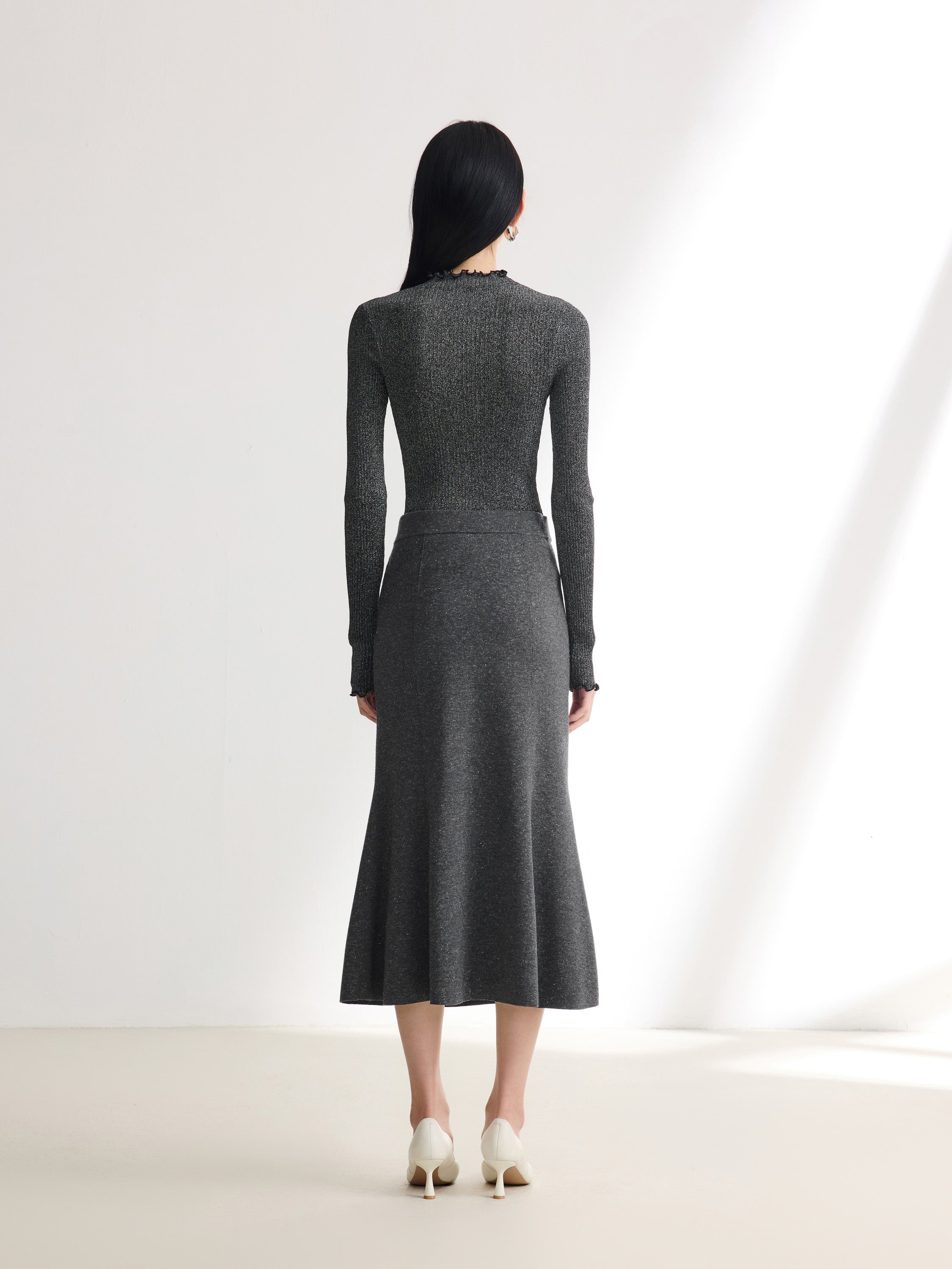 EP YAYING Black Slim Fit Dress