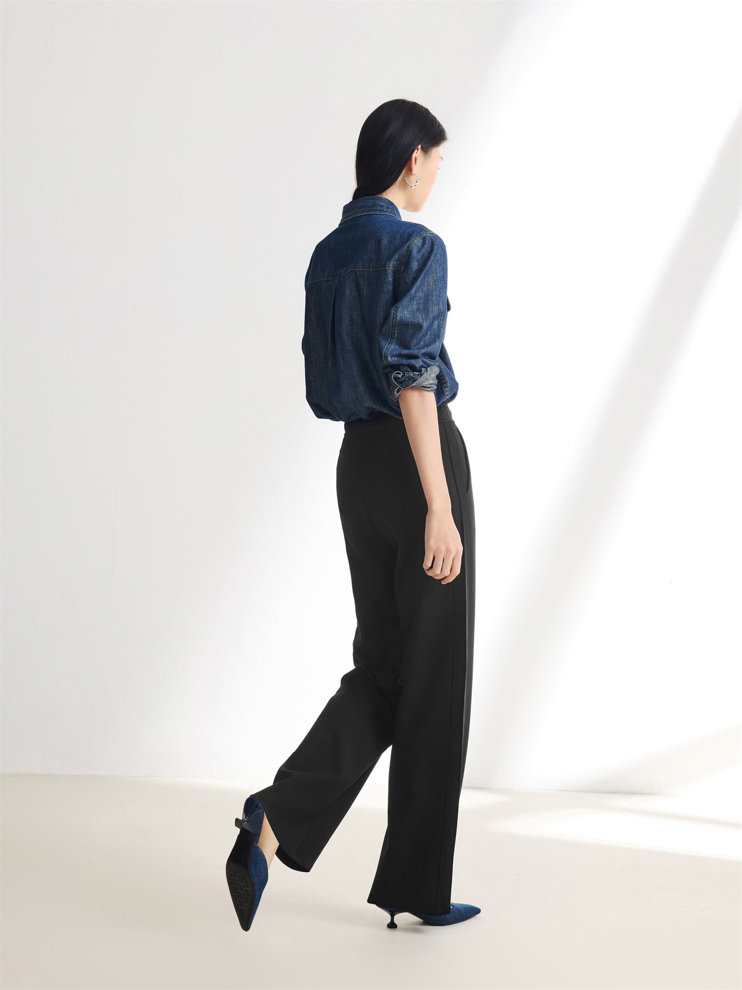 EP YAYING Stretch Suit Pants