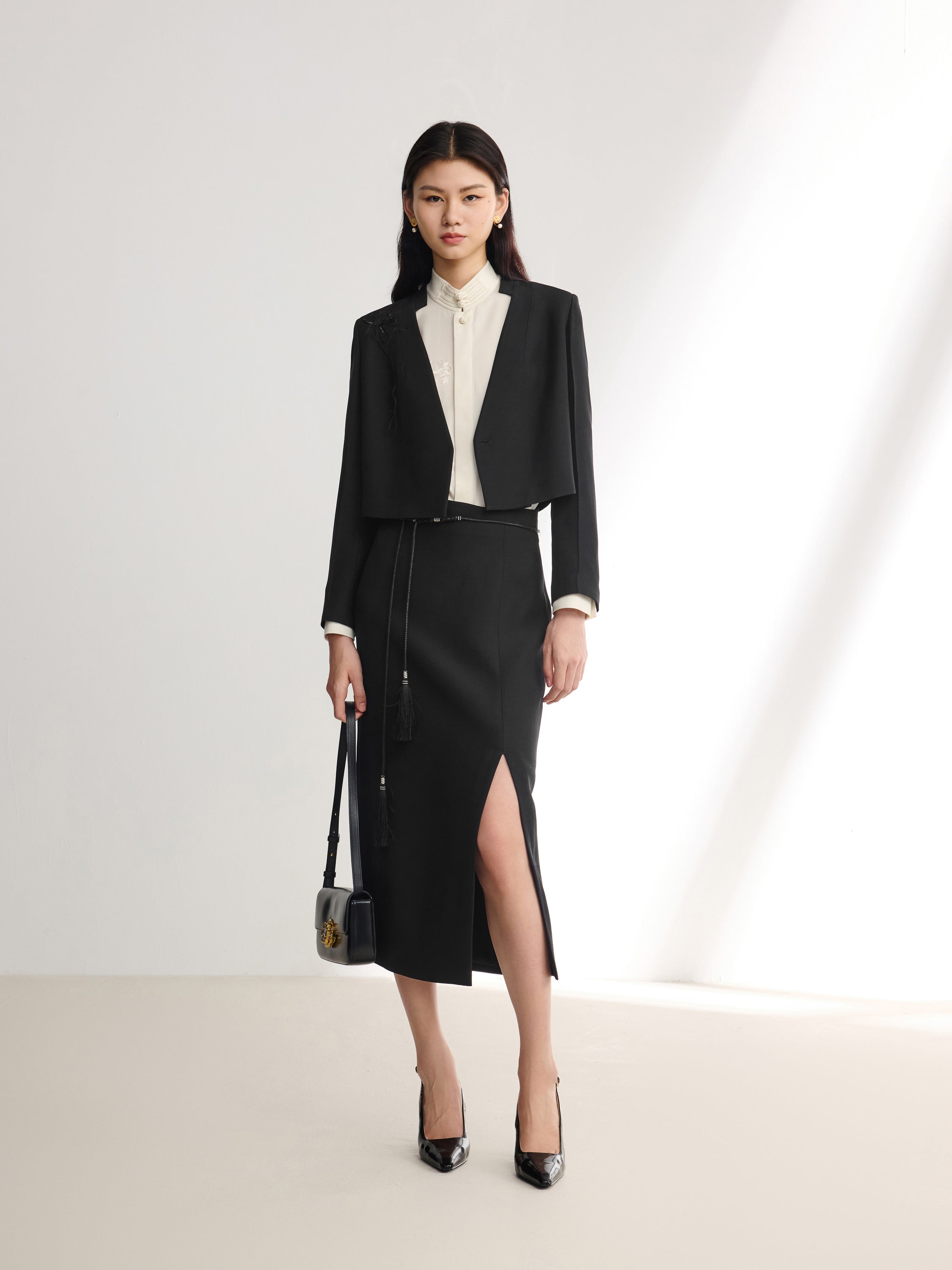 EP YAYING Black Blazer