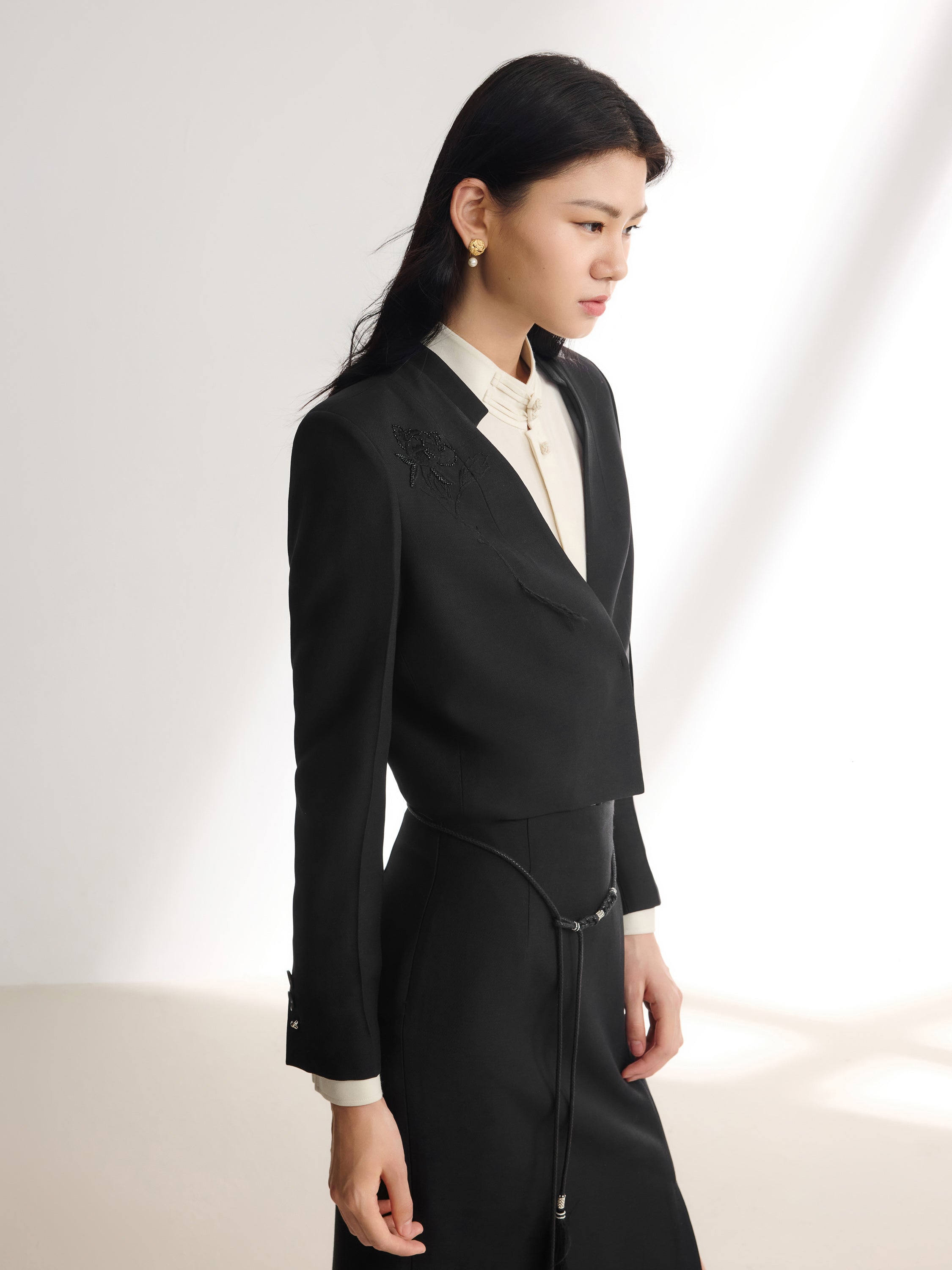EP YAYING Black Blazer