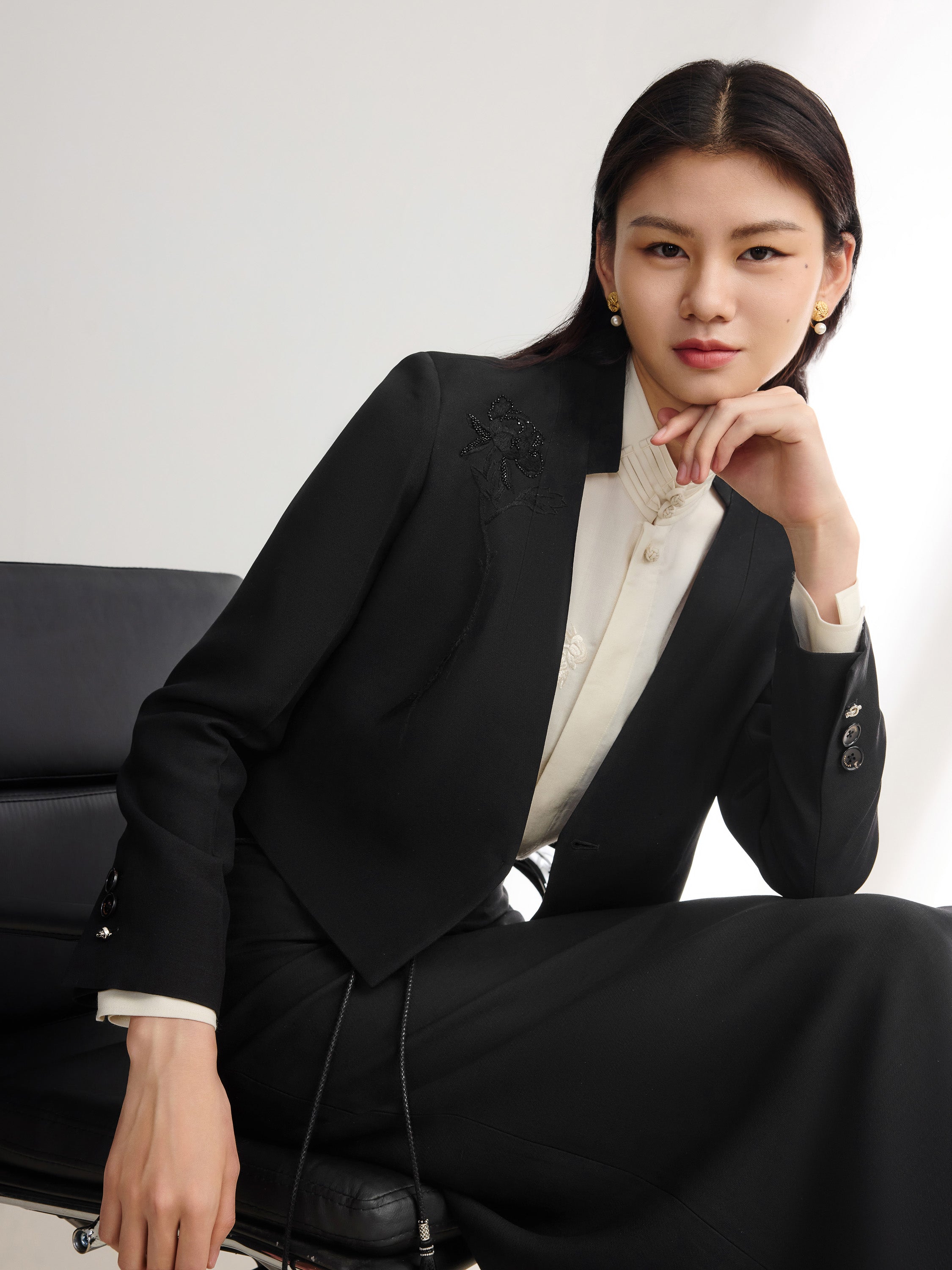 EP YAYING Black Blazer