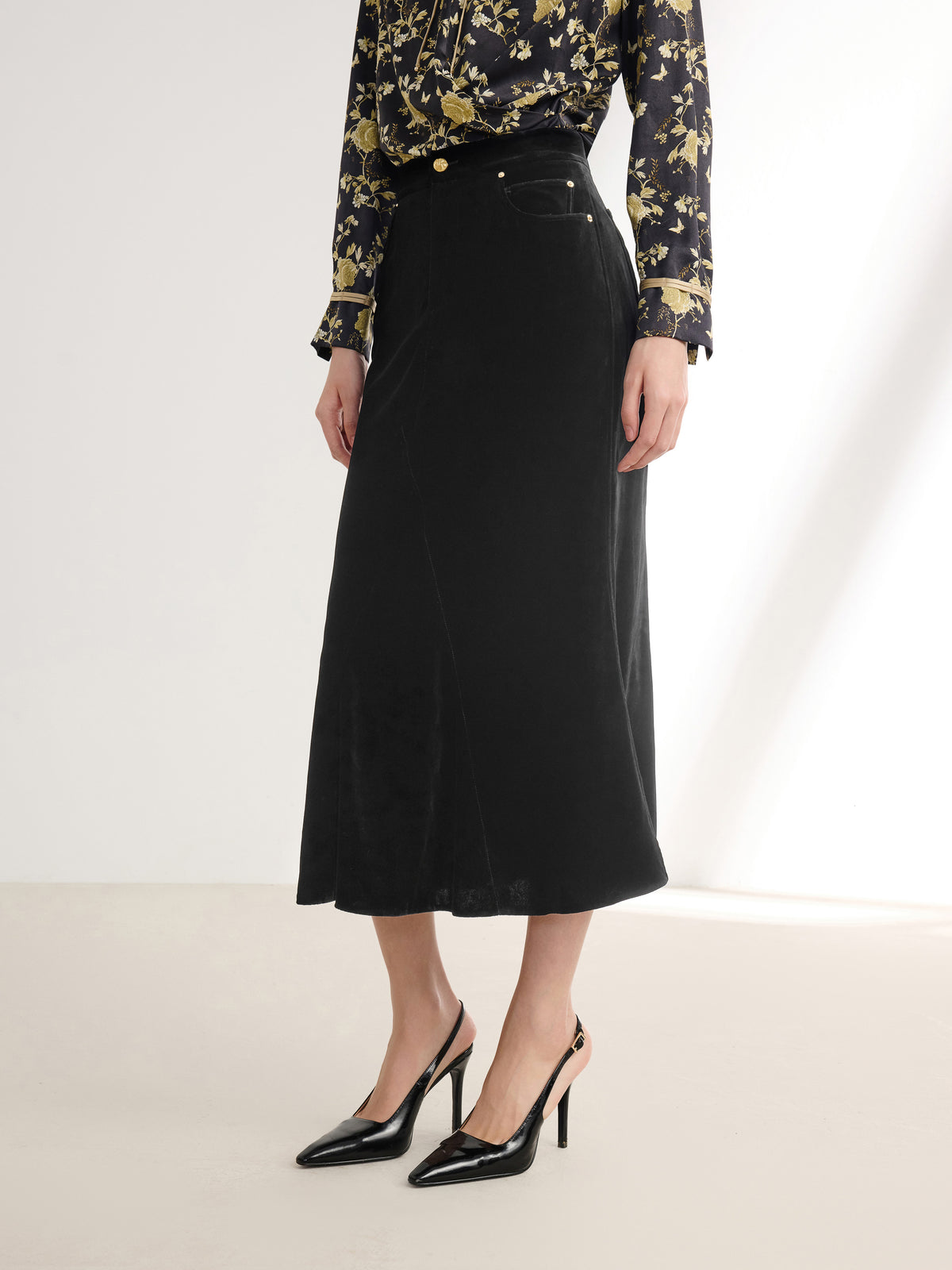 EP YAYING Mulberry Silk Skirt