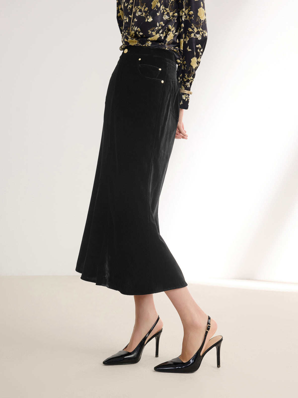 EP YAYING Mulberry Silk Skirt