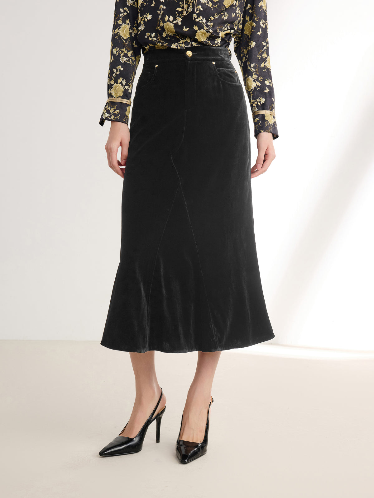 EP YAYING Mulberry Silk Skirt