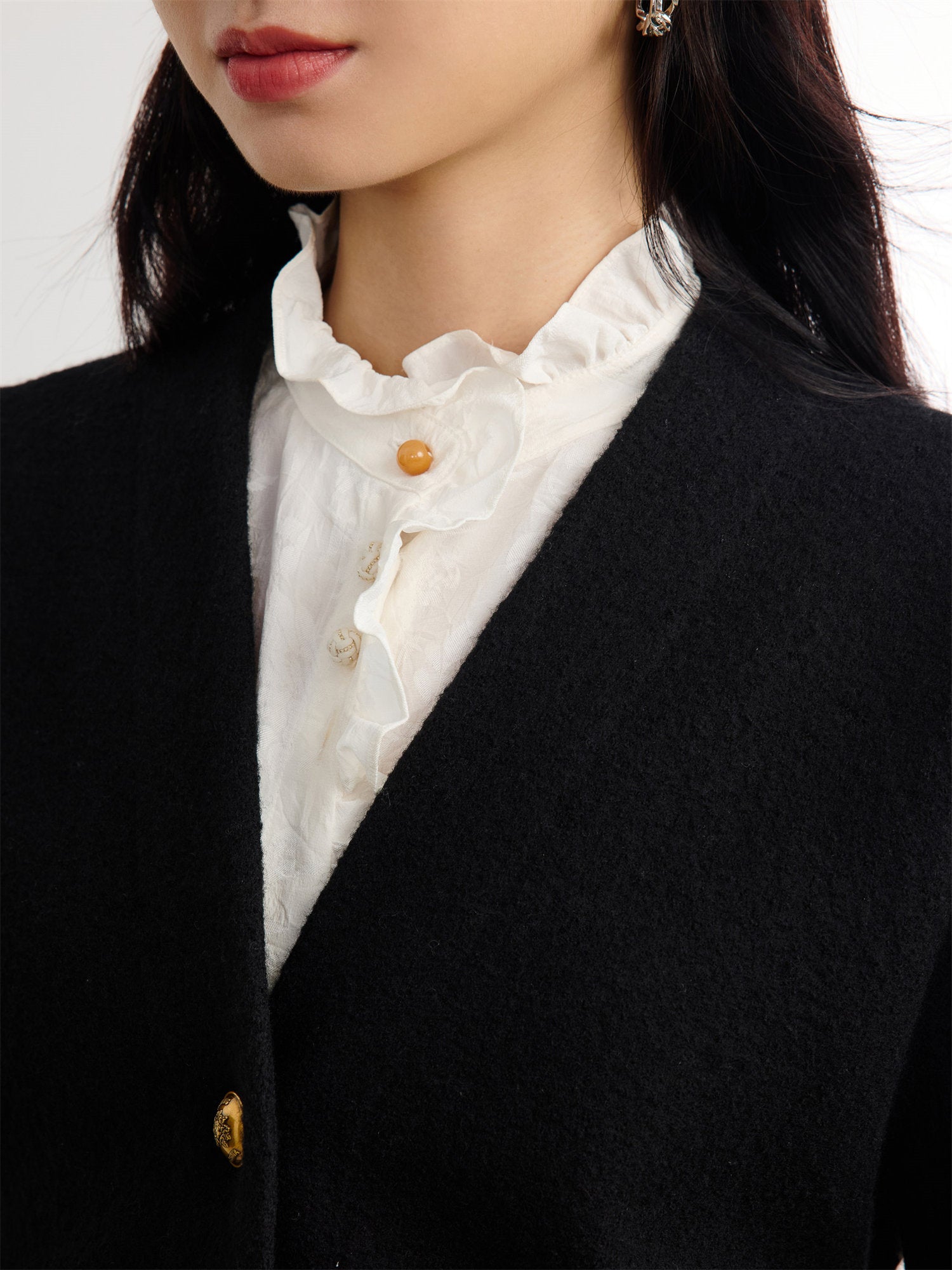 EP YAYING Pure Wool Knitted Cardigan