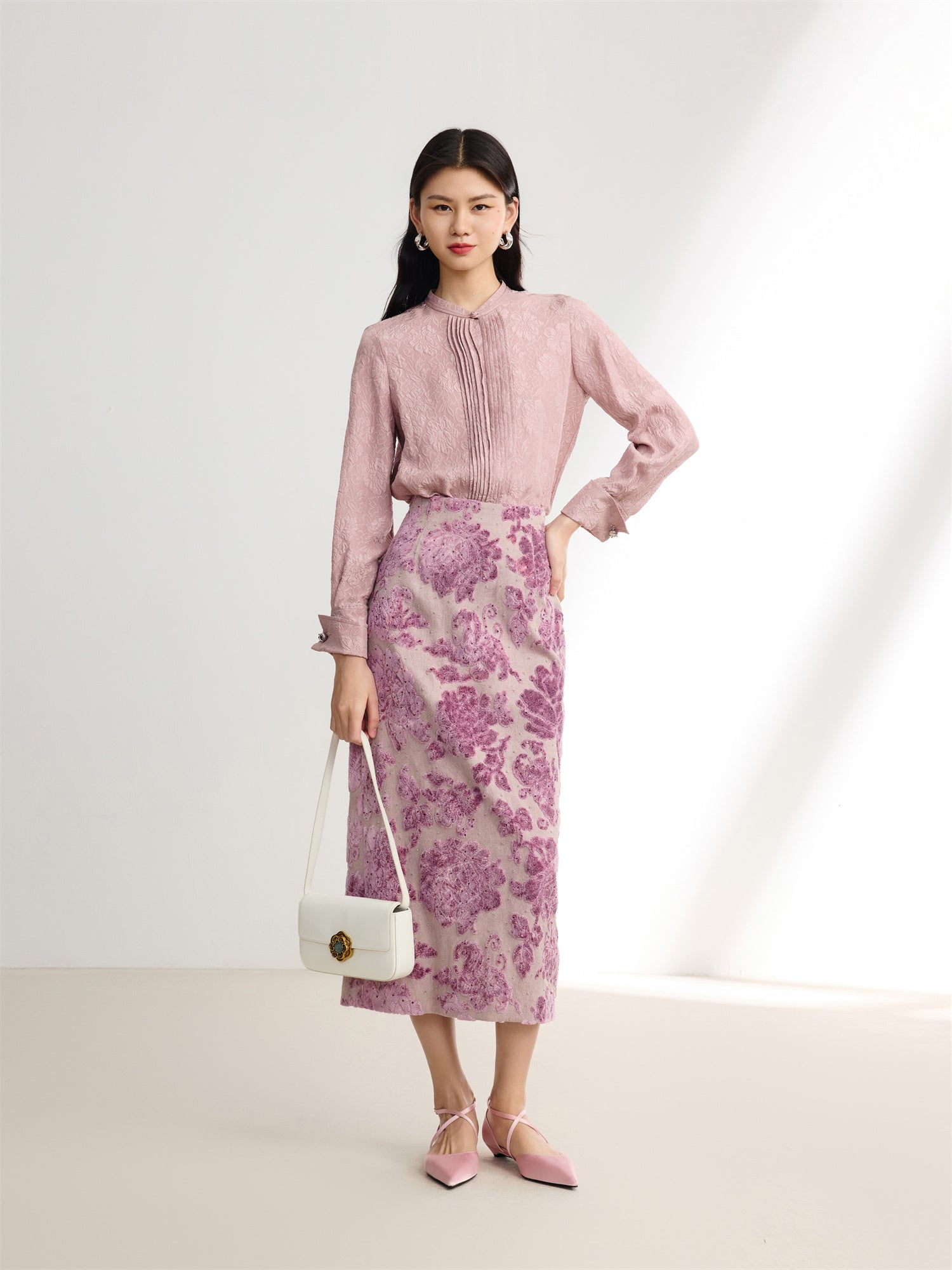 EP YAYING Floral skirt
