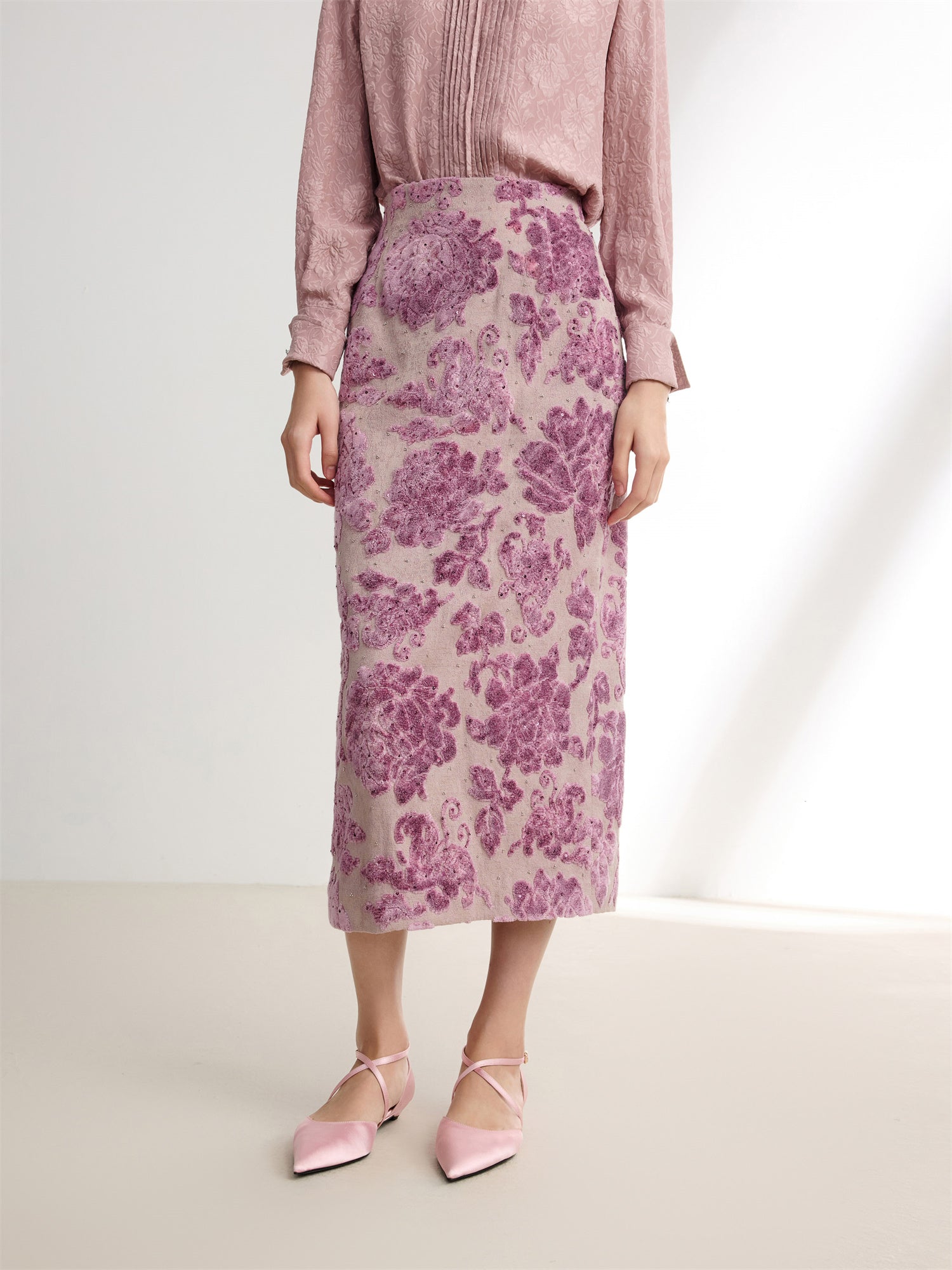 EP YAYING Floral skirt