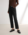 EP YAYING Black Straight Leg Pants
