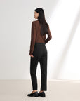 EP YAYING Black Straight Leg Pants