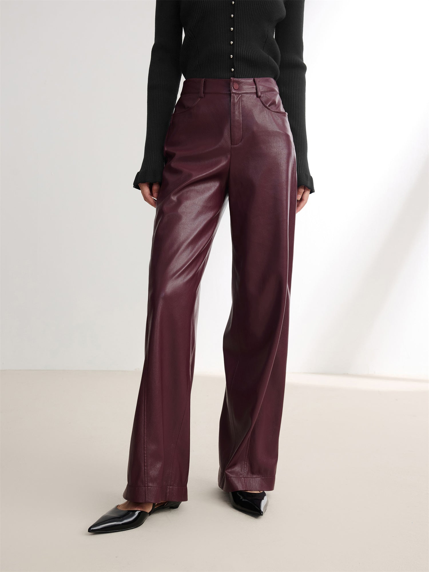 EP YAYING Faux Leather Pants EGJIP6442AL