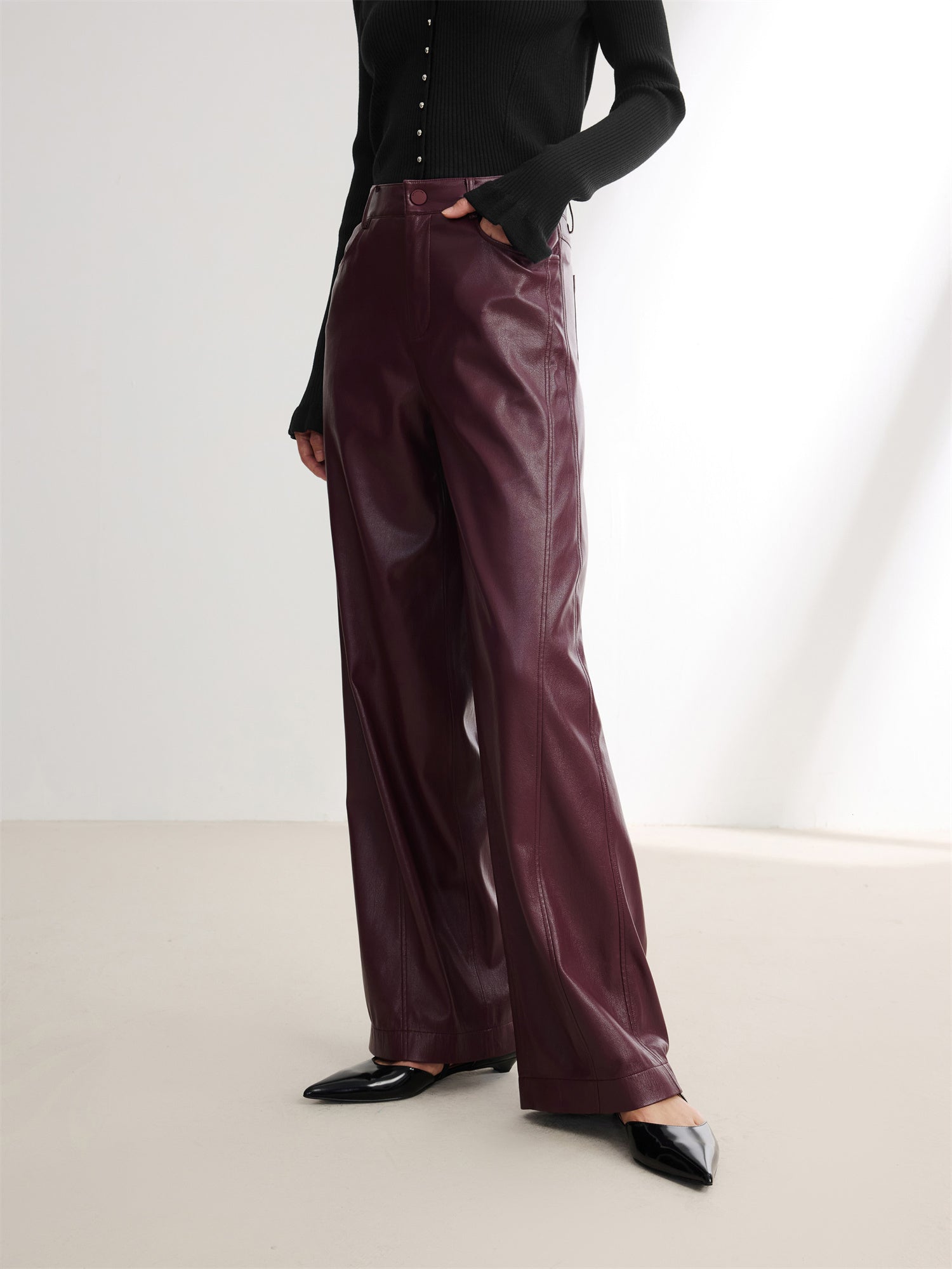 EP YAYING Faux Leather Pants EGJIP6442AL