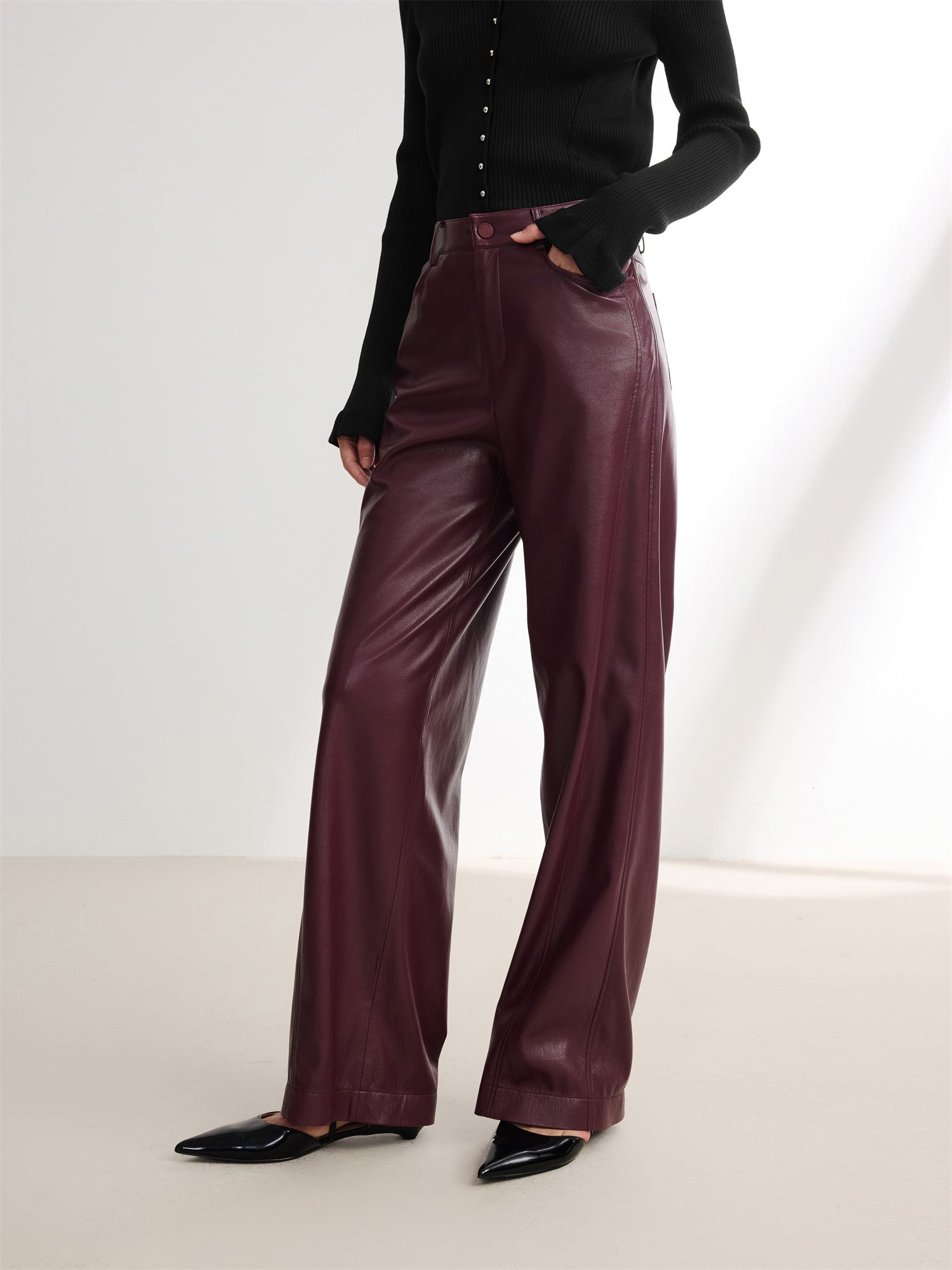 EP YAYING Faux Leather Pants EGJIP6442AL