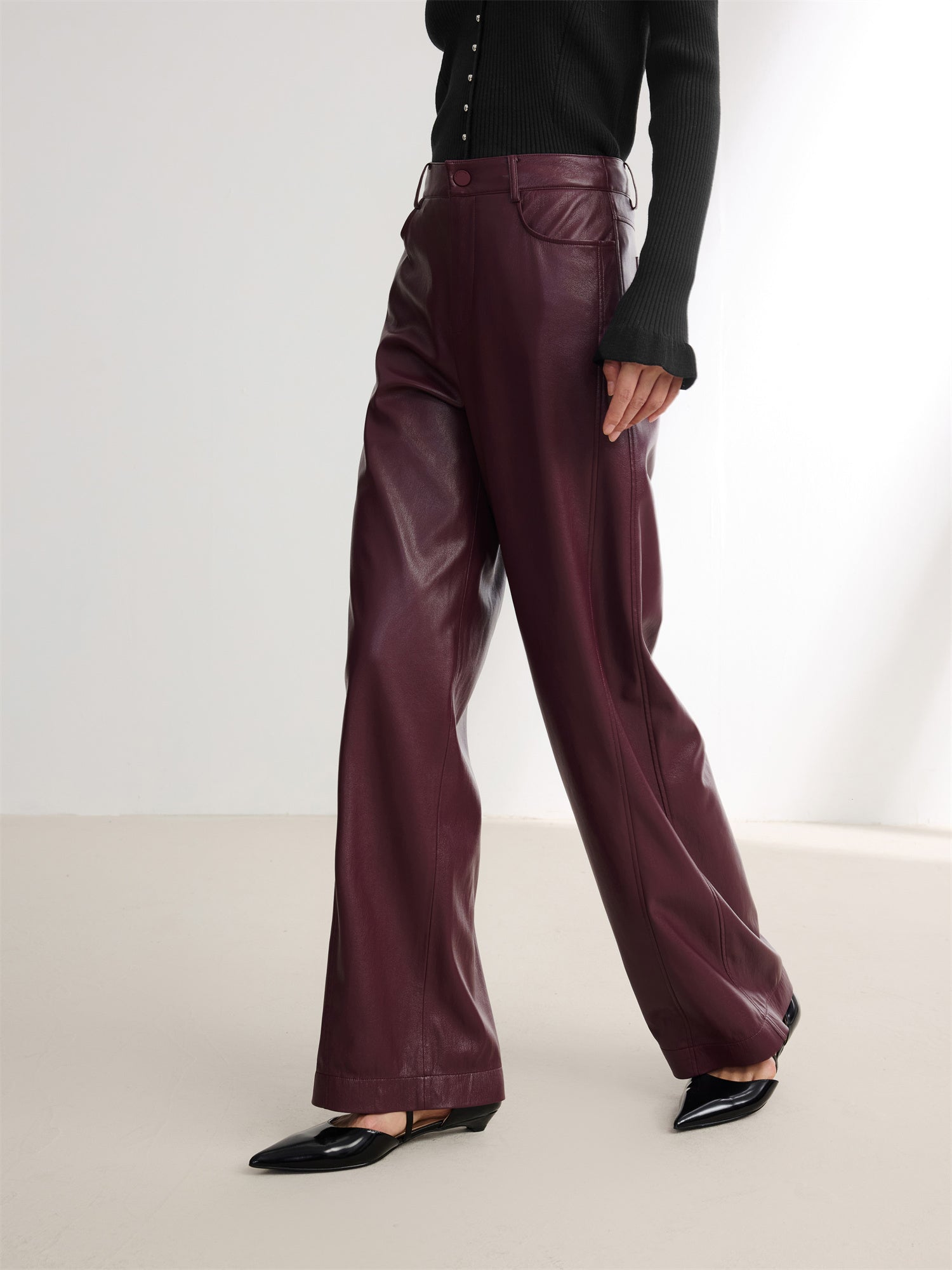 EP YAYING Faux Leather Pants EGJIP6442AL