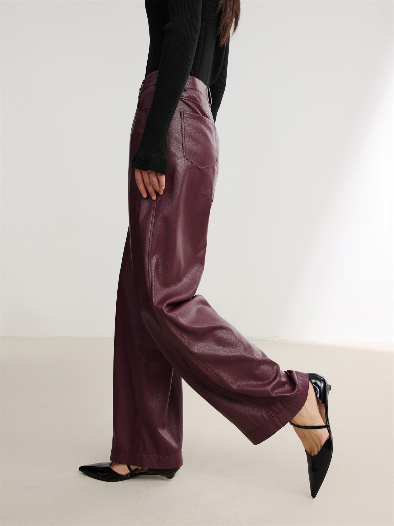 EP YAYING Faux Leather Pants EGJIP6442AL