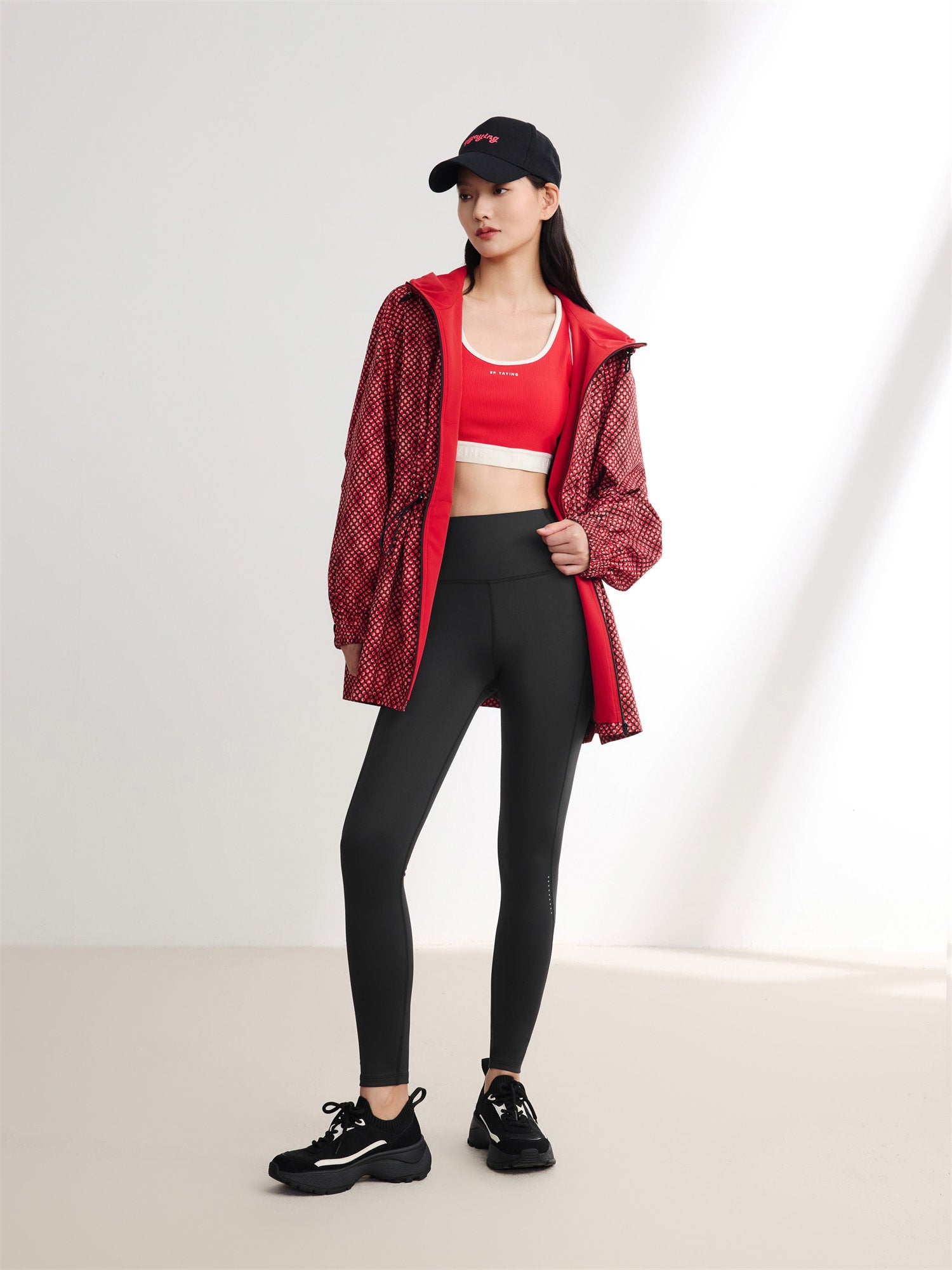 EP YAYING Hooded Printed Sweatshirt
