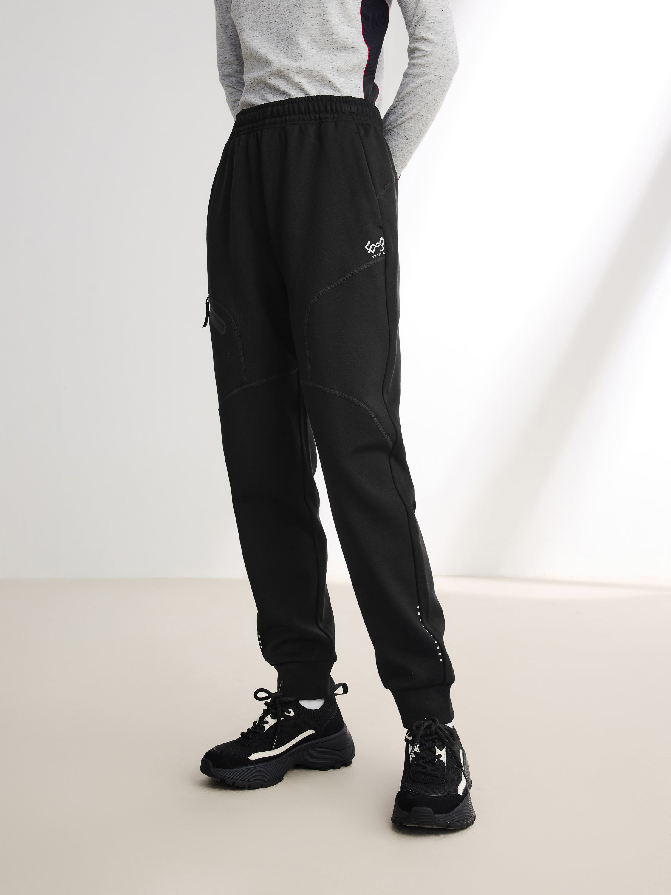 EP YAYING Black Slim Fit Pants