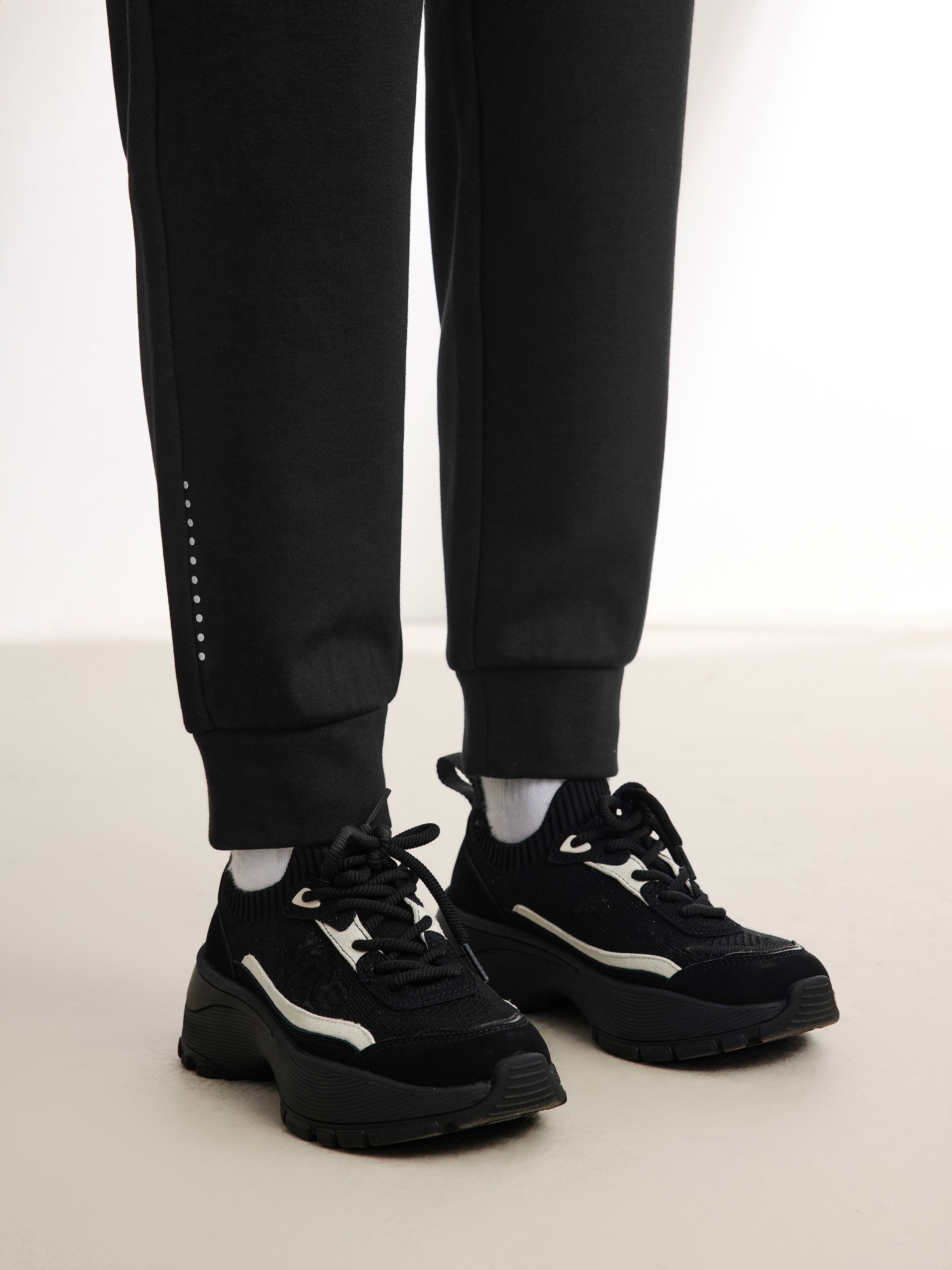 EP YAYING Black Slim Fit Pants